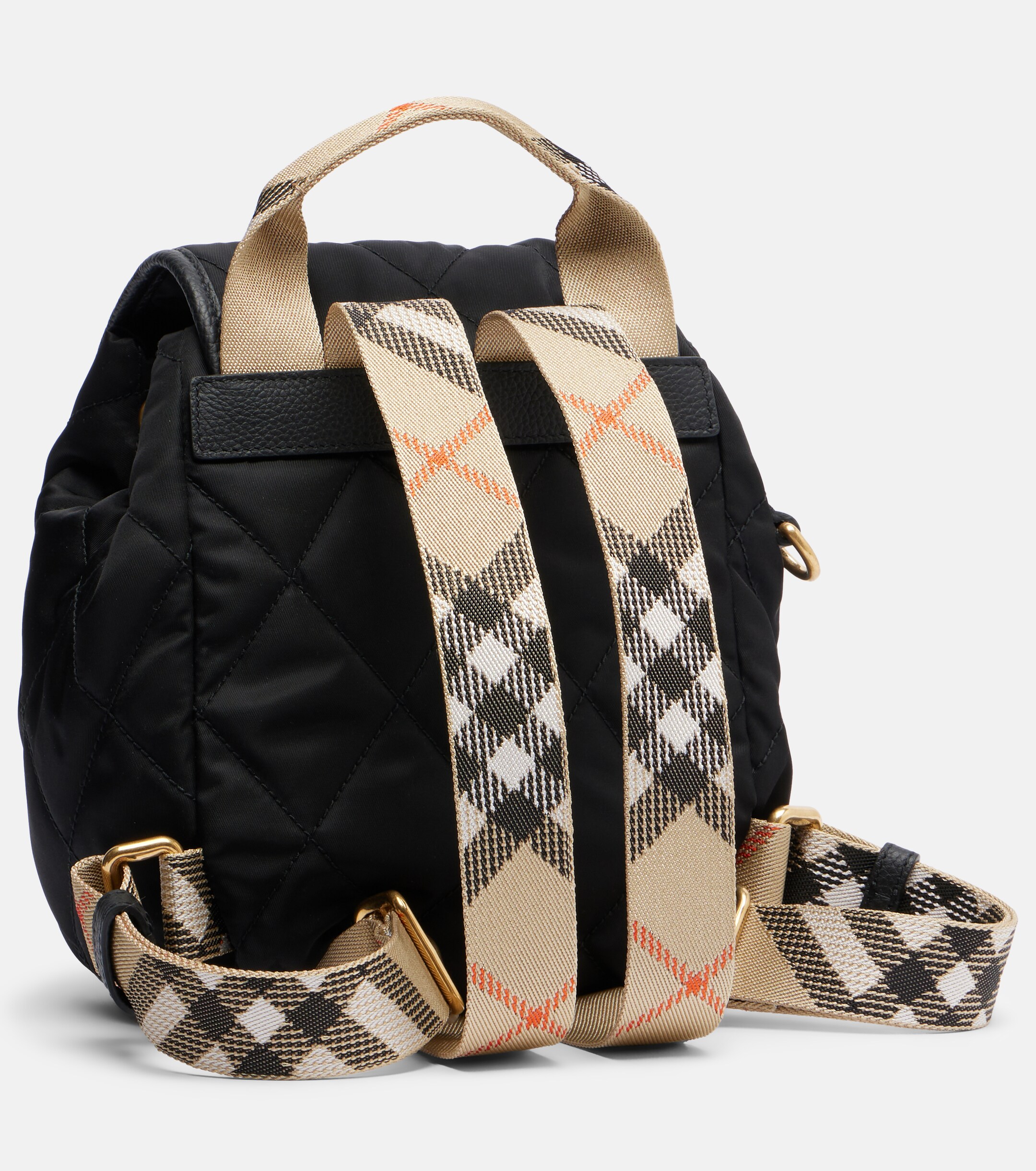 Burberry Mini leather-trimmed backpack