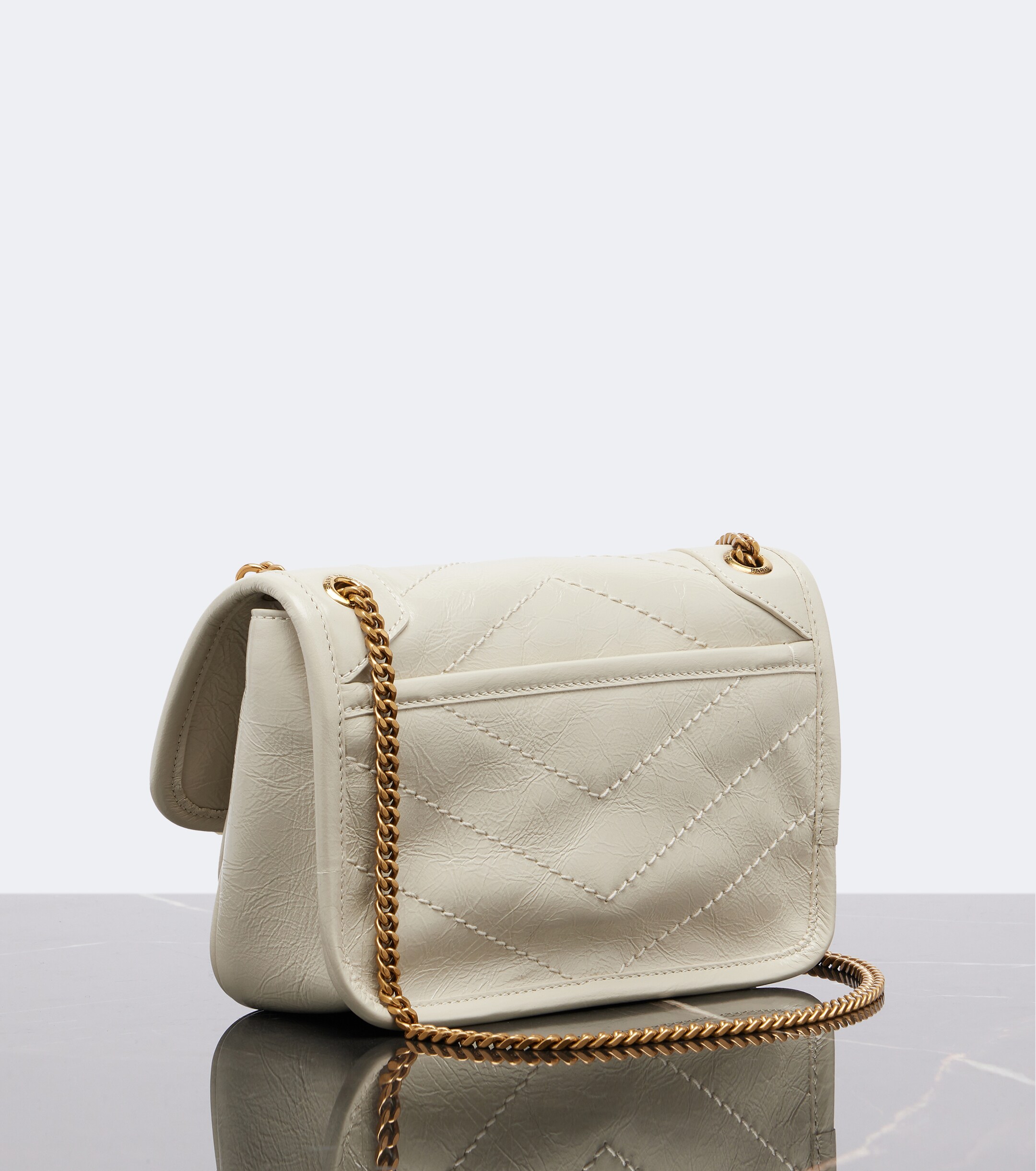 Saint Laurent Niki Cassandre Mini leather shoulder bag