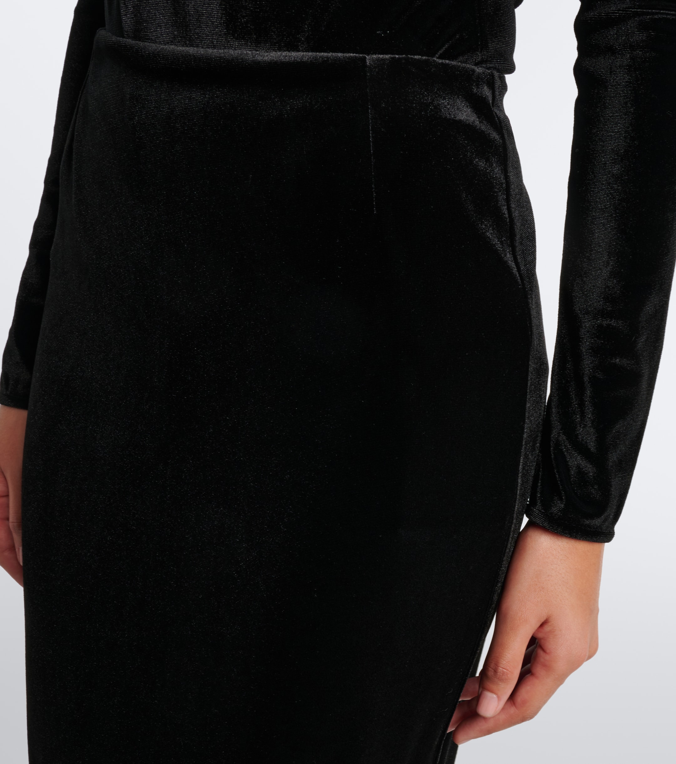 Mugler Mugler Velvet pencil skirt