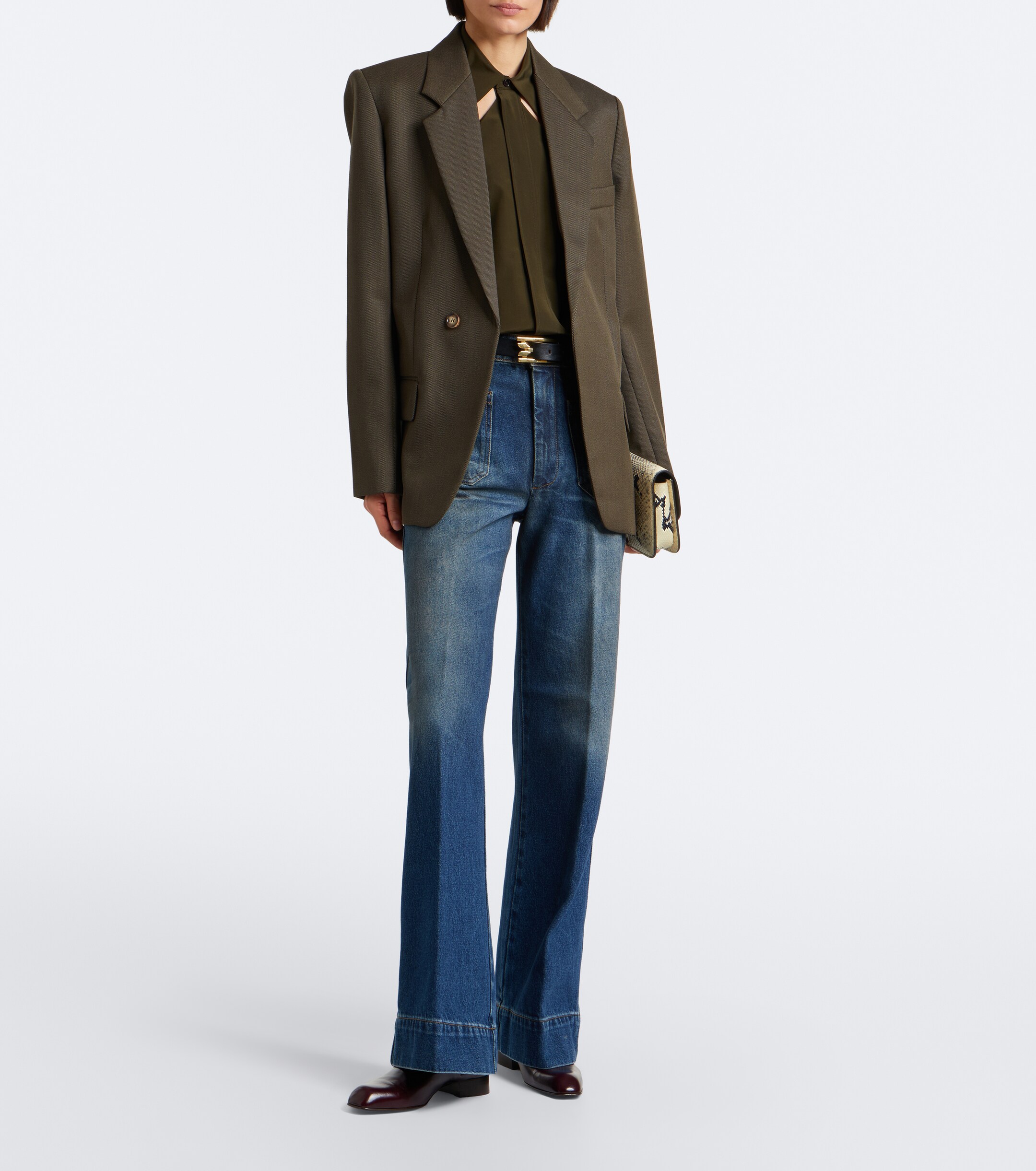 Victoria Beckham Victoria Beckham Alina faded wide-leg jeans