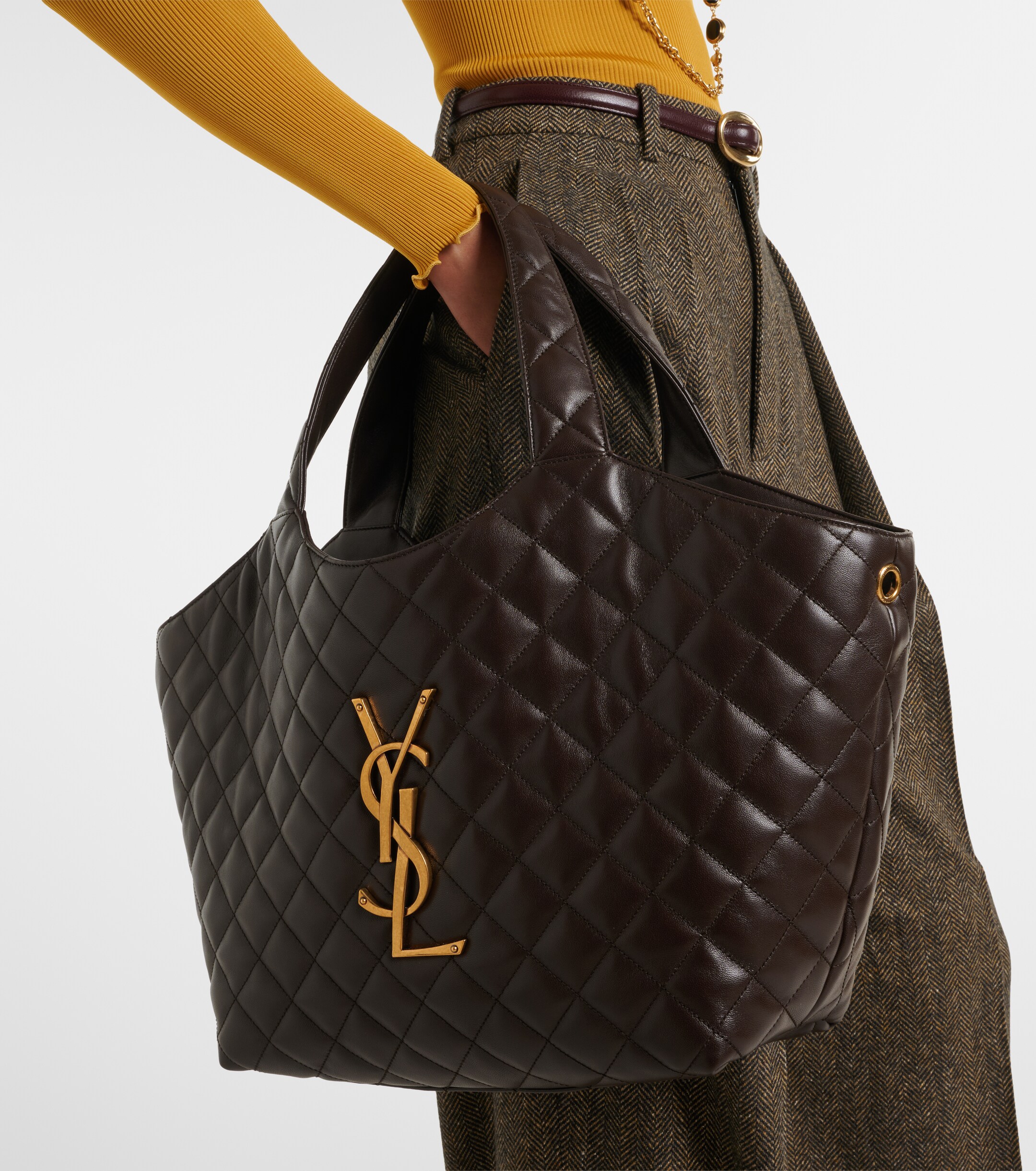 Saint Laurent Icare Medium quilted leather shopper