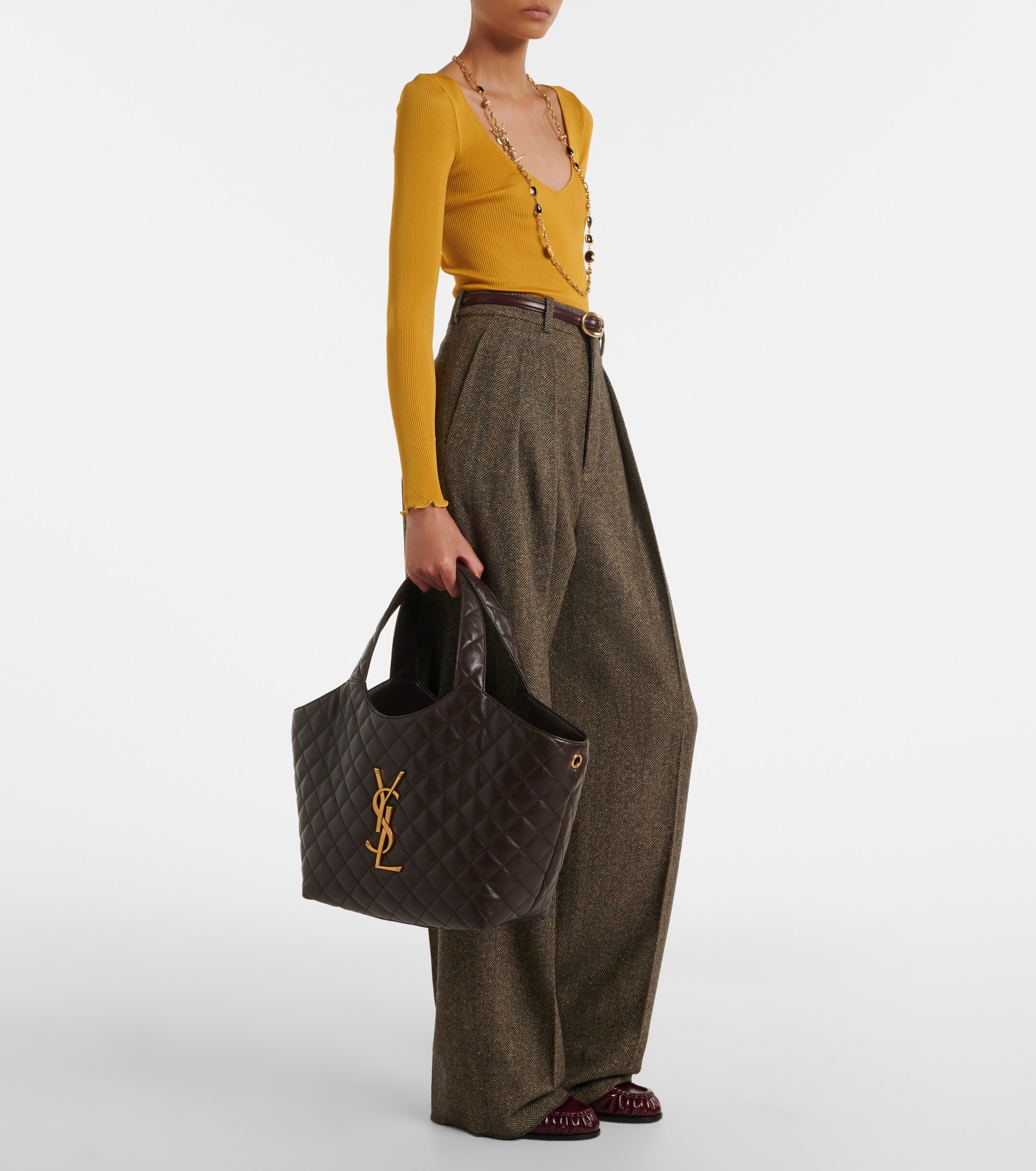 Saint Laurent Icare Medium quilted leather shopper