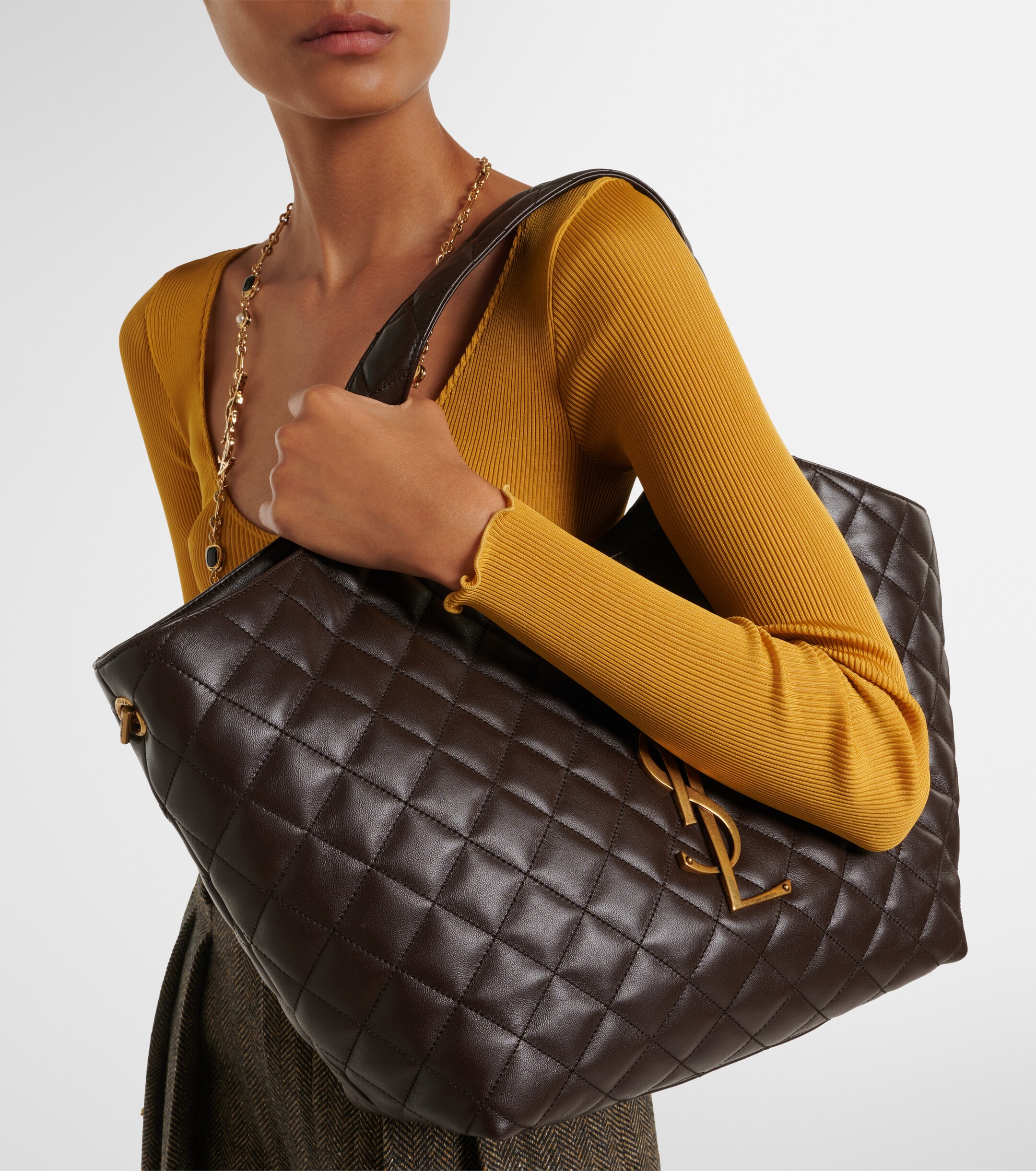 Saint Laurent Icare Medium quilted leather shopper