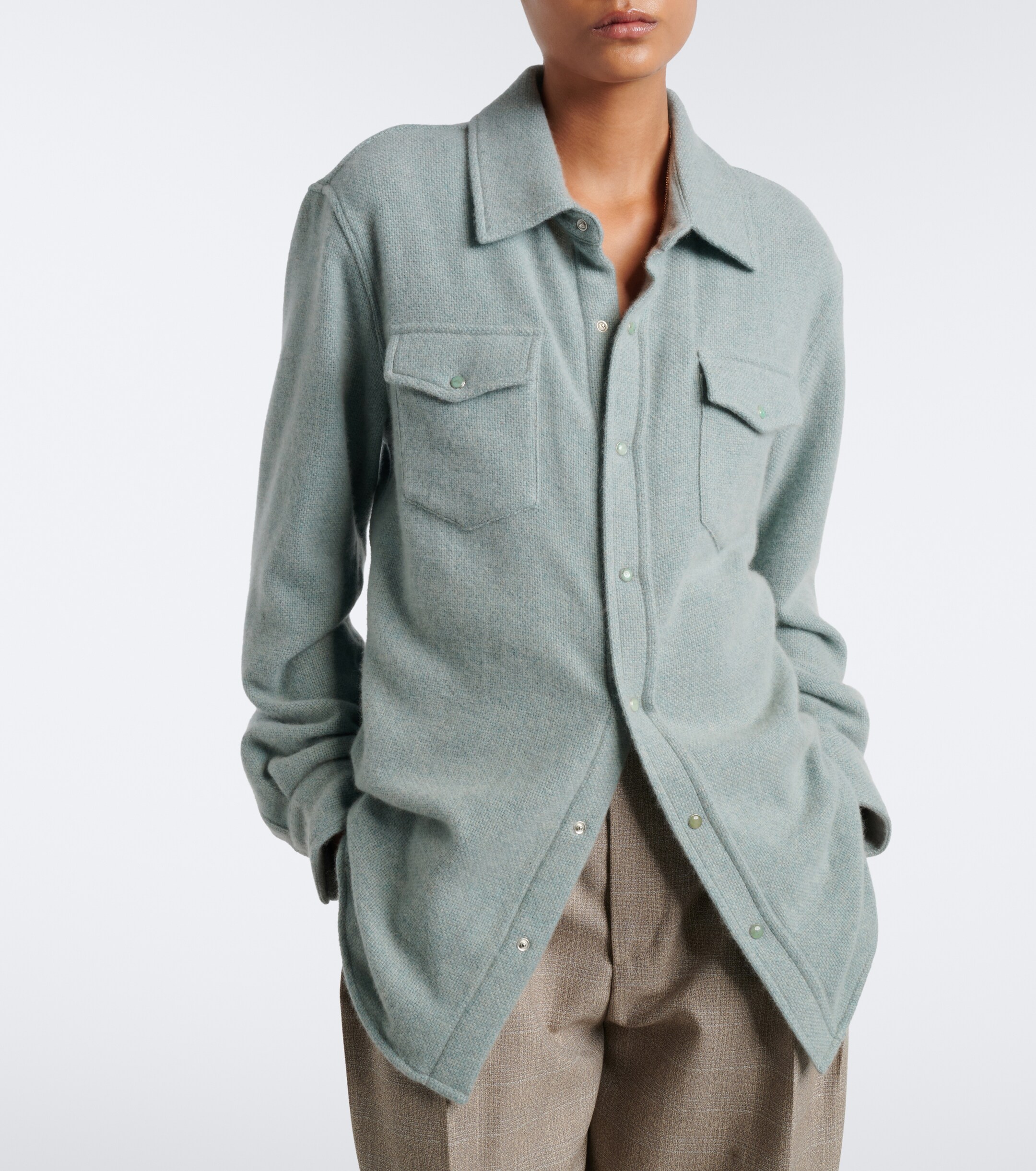 God's True Cashmere God's True Cashmere Celeste cashmere shirt