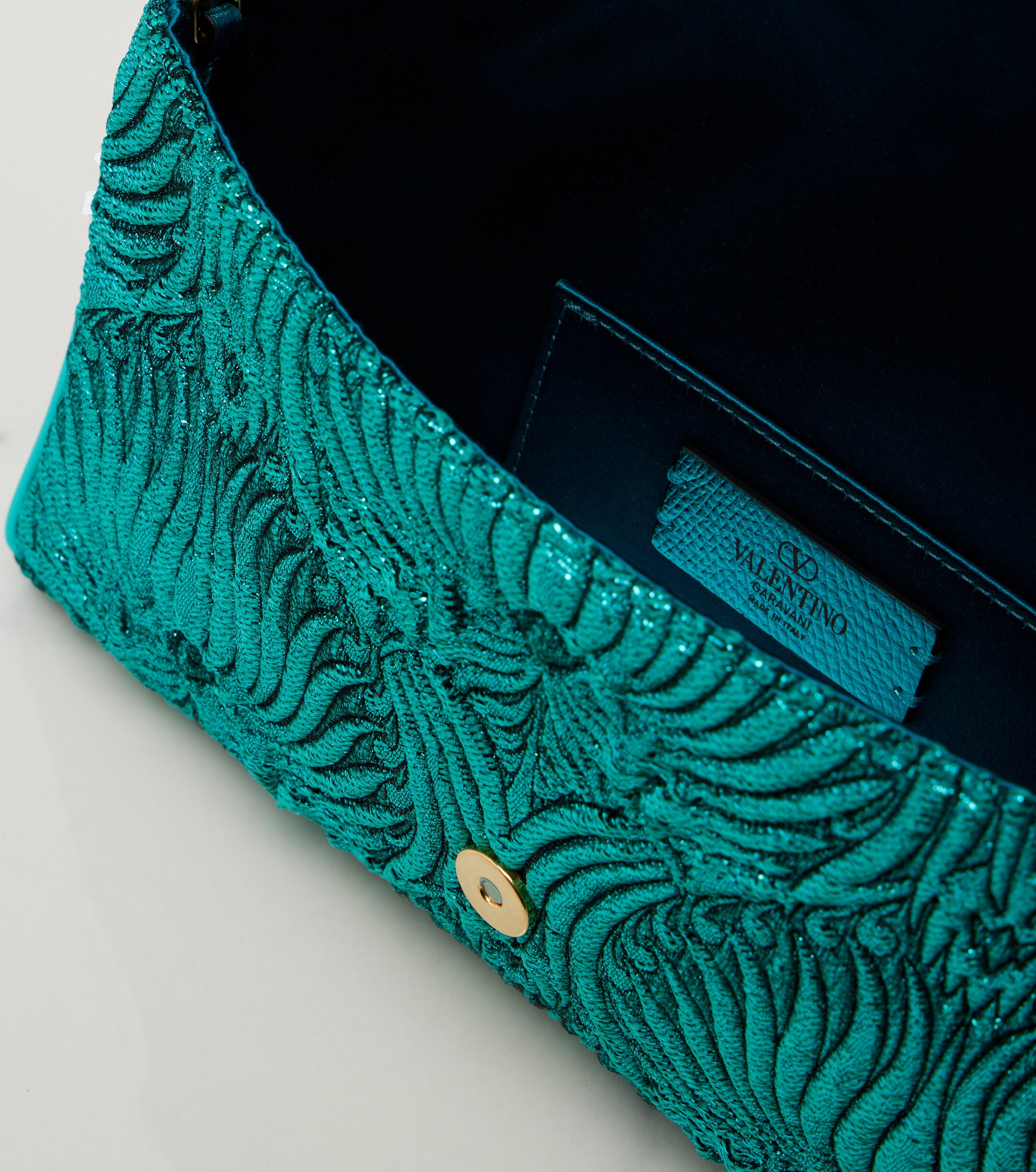 Valentino Garavani DeVain Small cloqué jacquard shoulder bag thumbnail