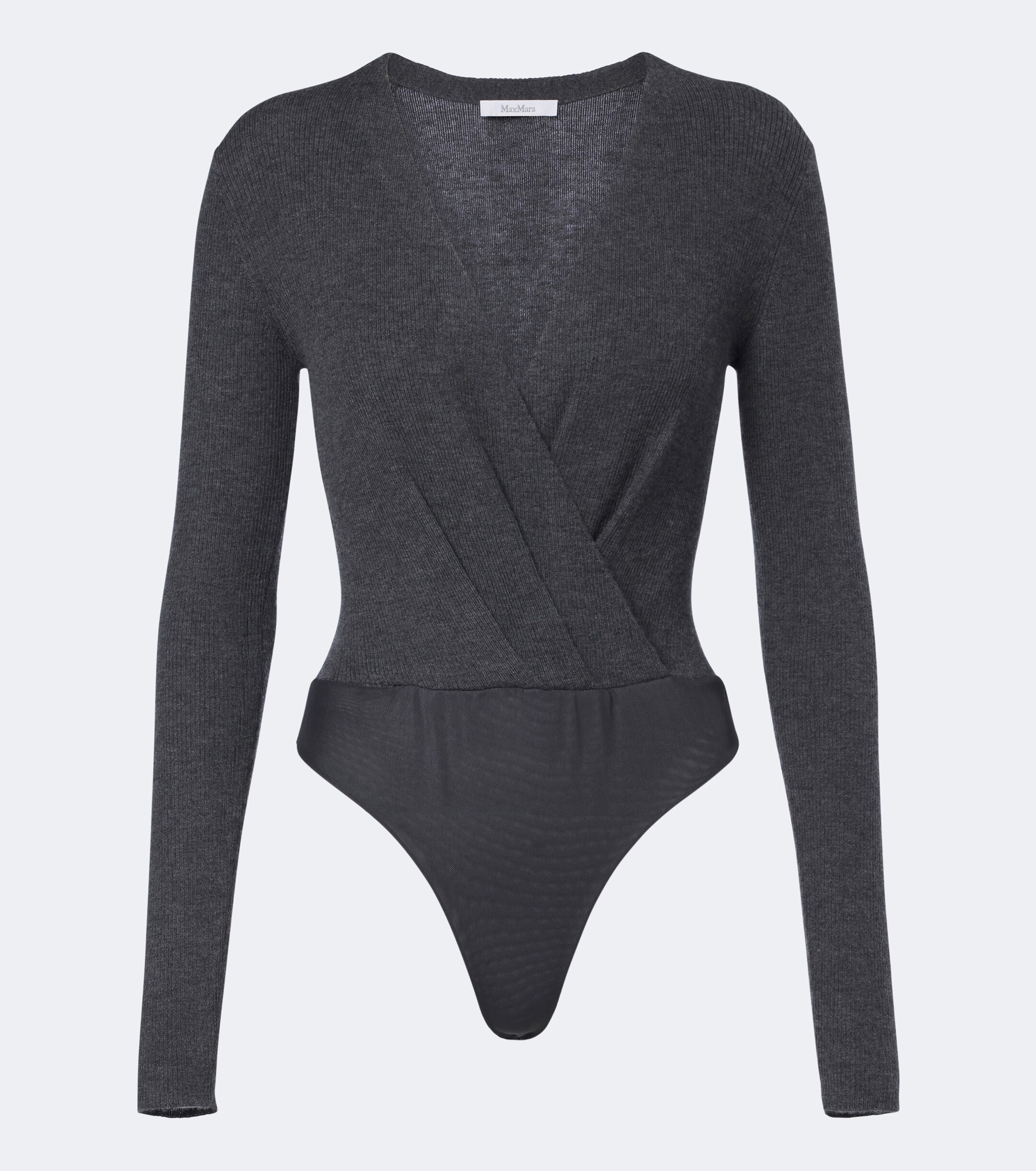 Max Mara Max Mara Draped cashmere bodysuit