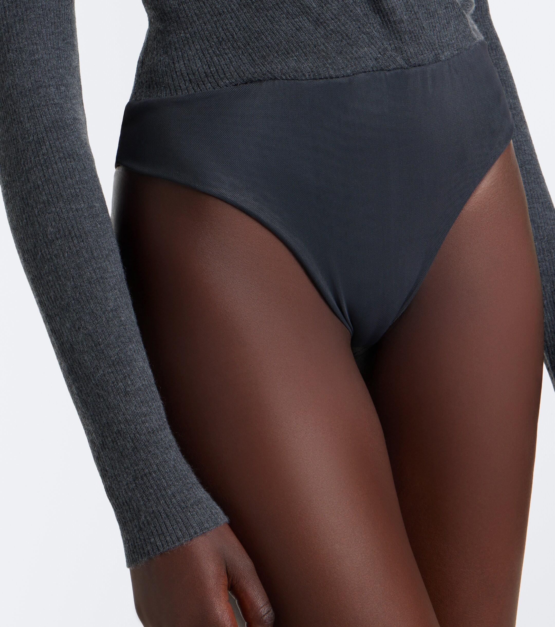Max Mara Max Mara Draped cashmere bodysuit