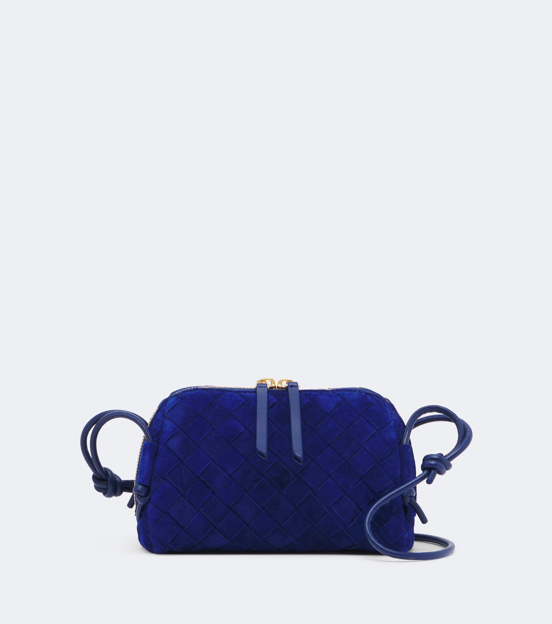 Bottega Veneta Bottega Veneta Concert Intrecciato suede crossbody bag