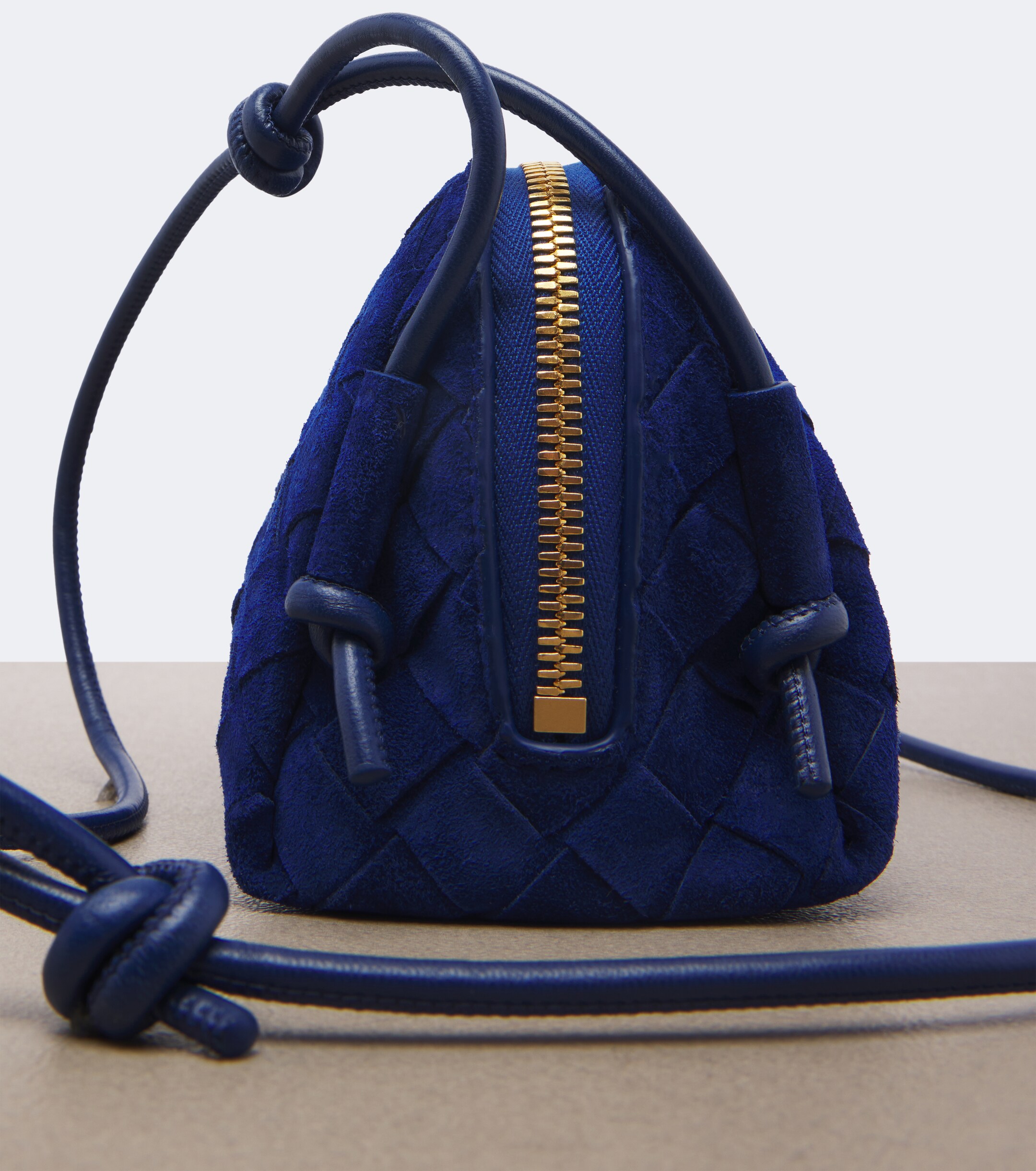 Bottega Veneta Bottega Veneta Concert Intrecciato suede crossbody bag