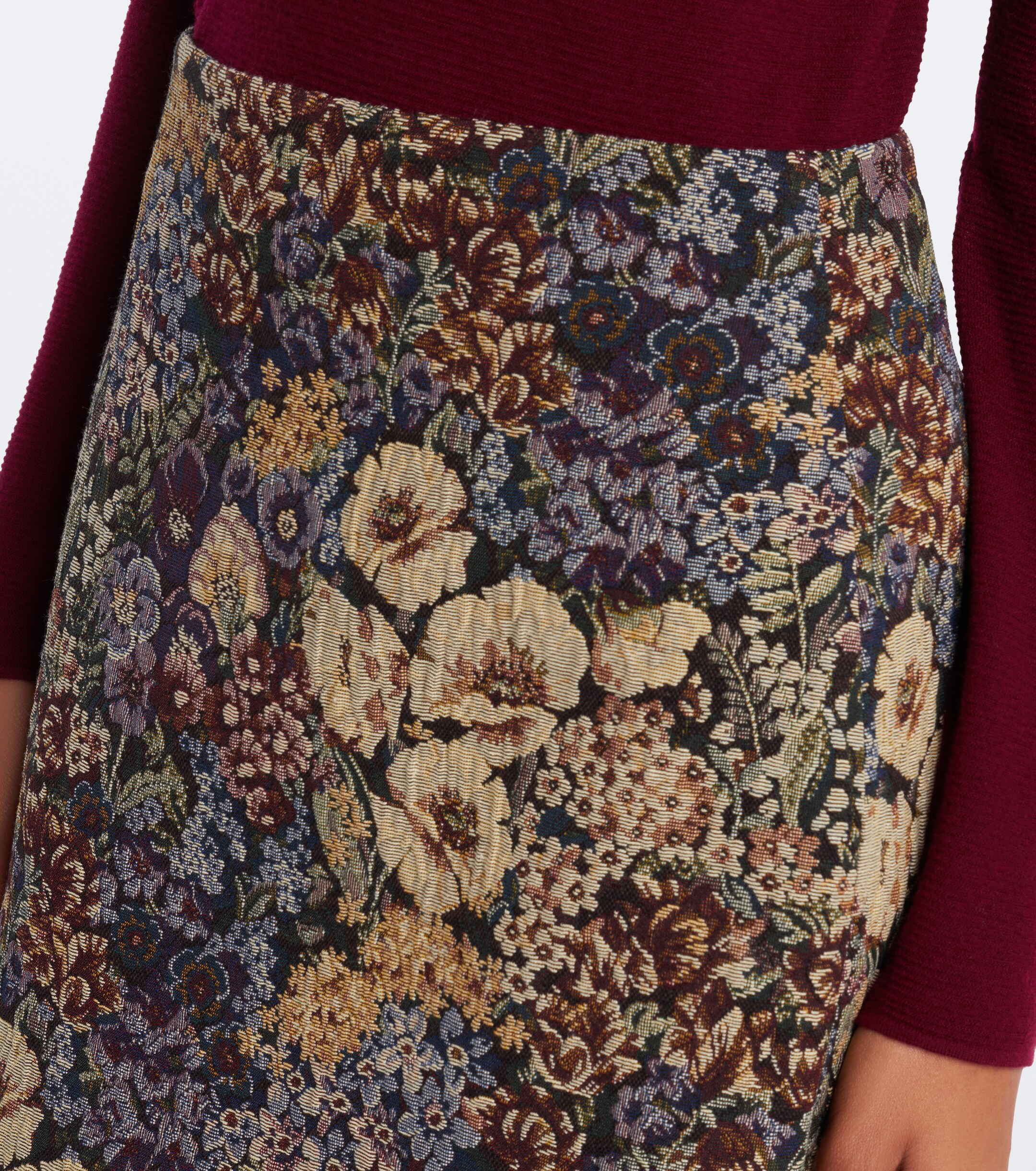 Veronica Beard Veronica Beard Ohemia floral jacquard miniskirt