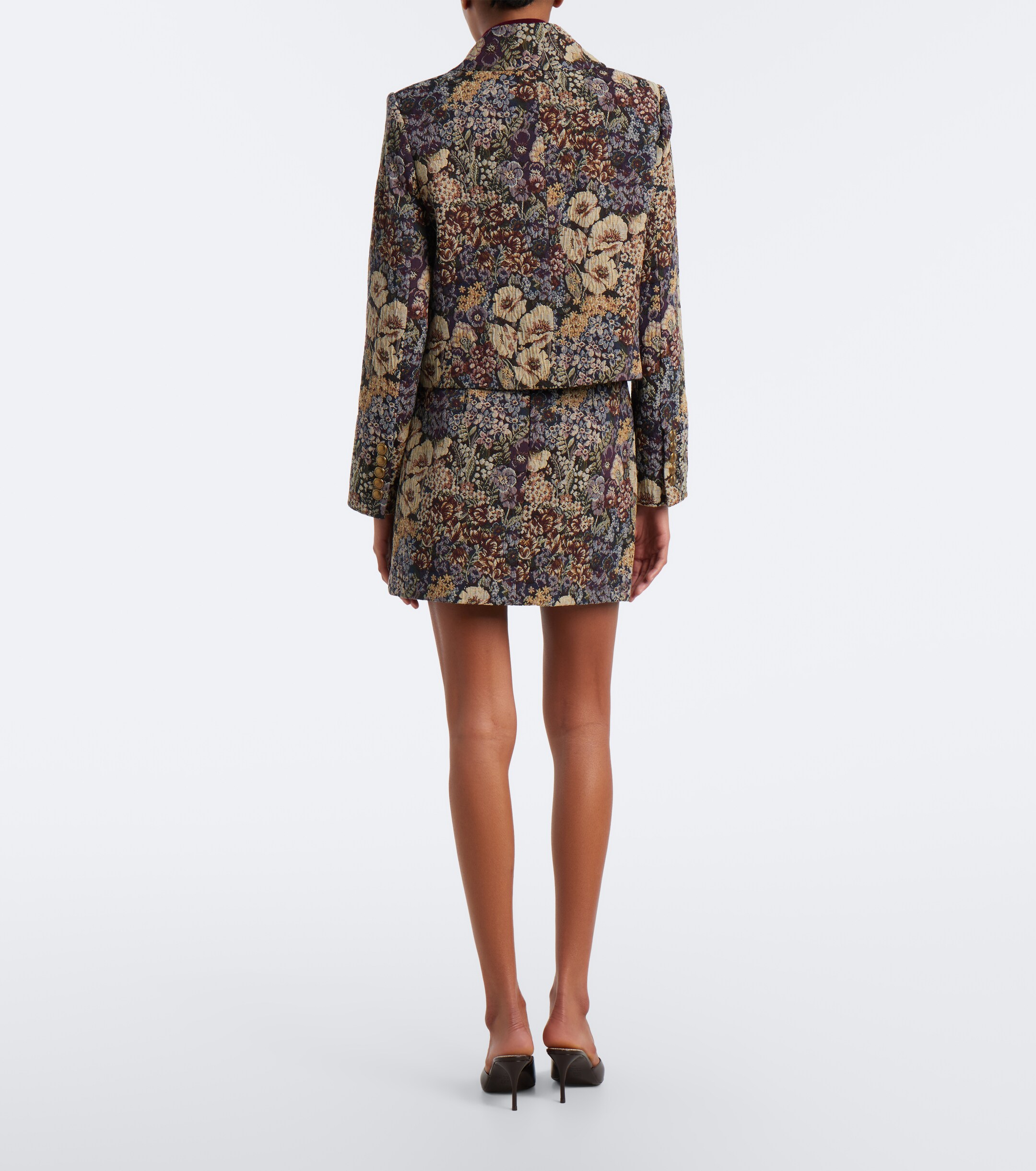 Veronica Beard Veronica Beard Ohemia floral jacquard miniskirt
