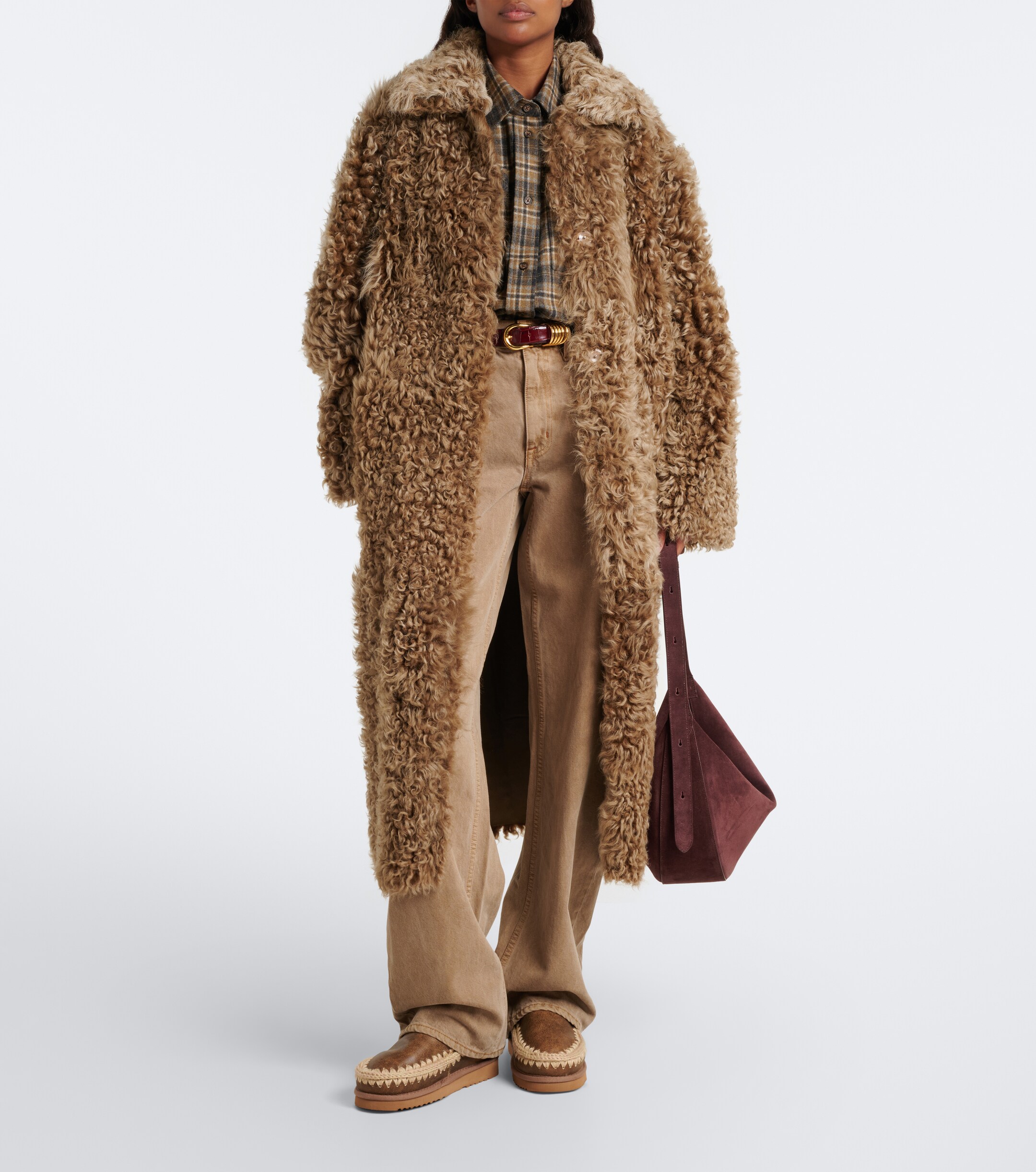 MOU Mou Shearling-lined leather ankle boots