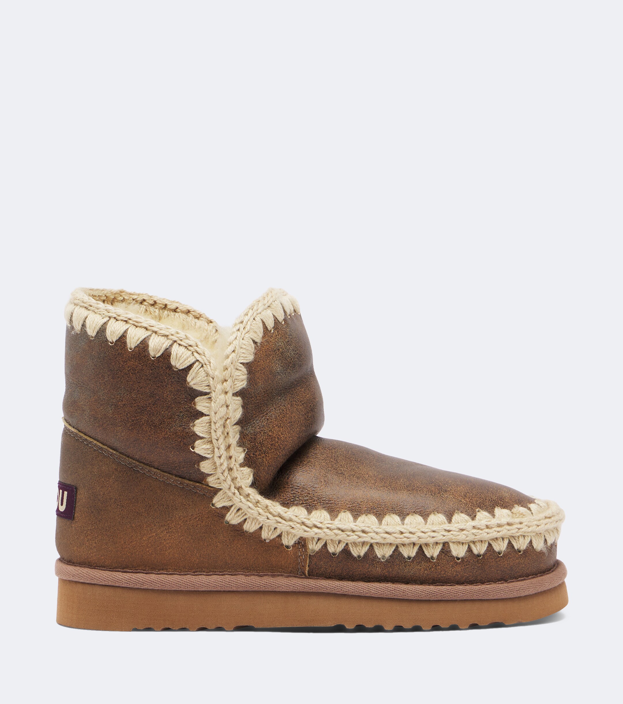 MOU Mou Shearling-lined leather ankle boots
