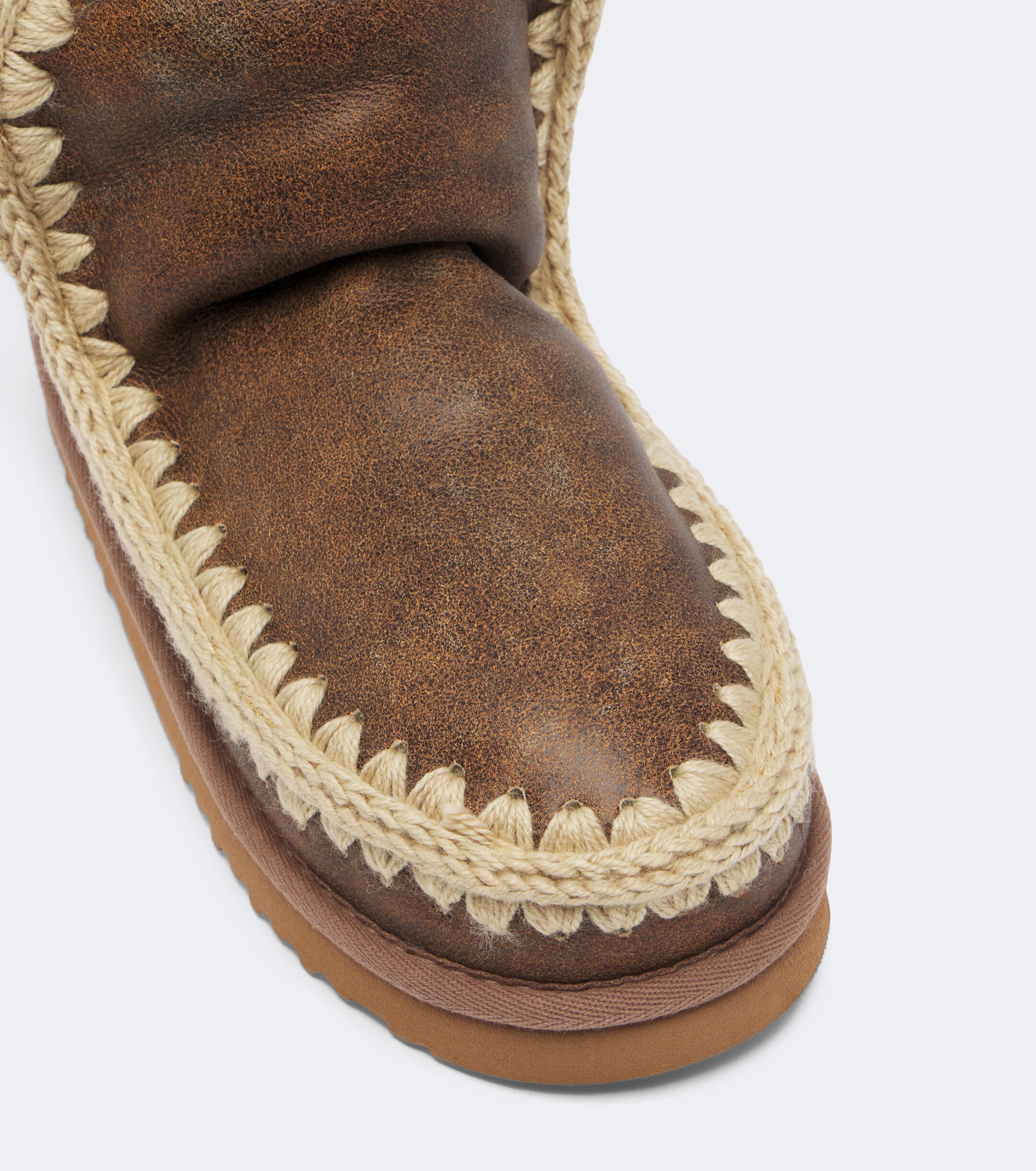 MOU Mou Shearling-lined leather ankle boots