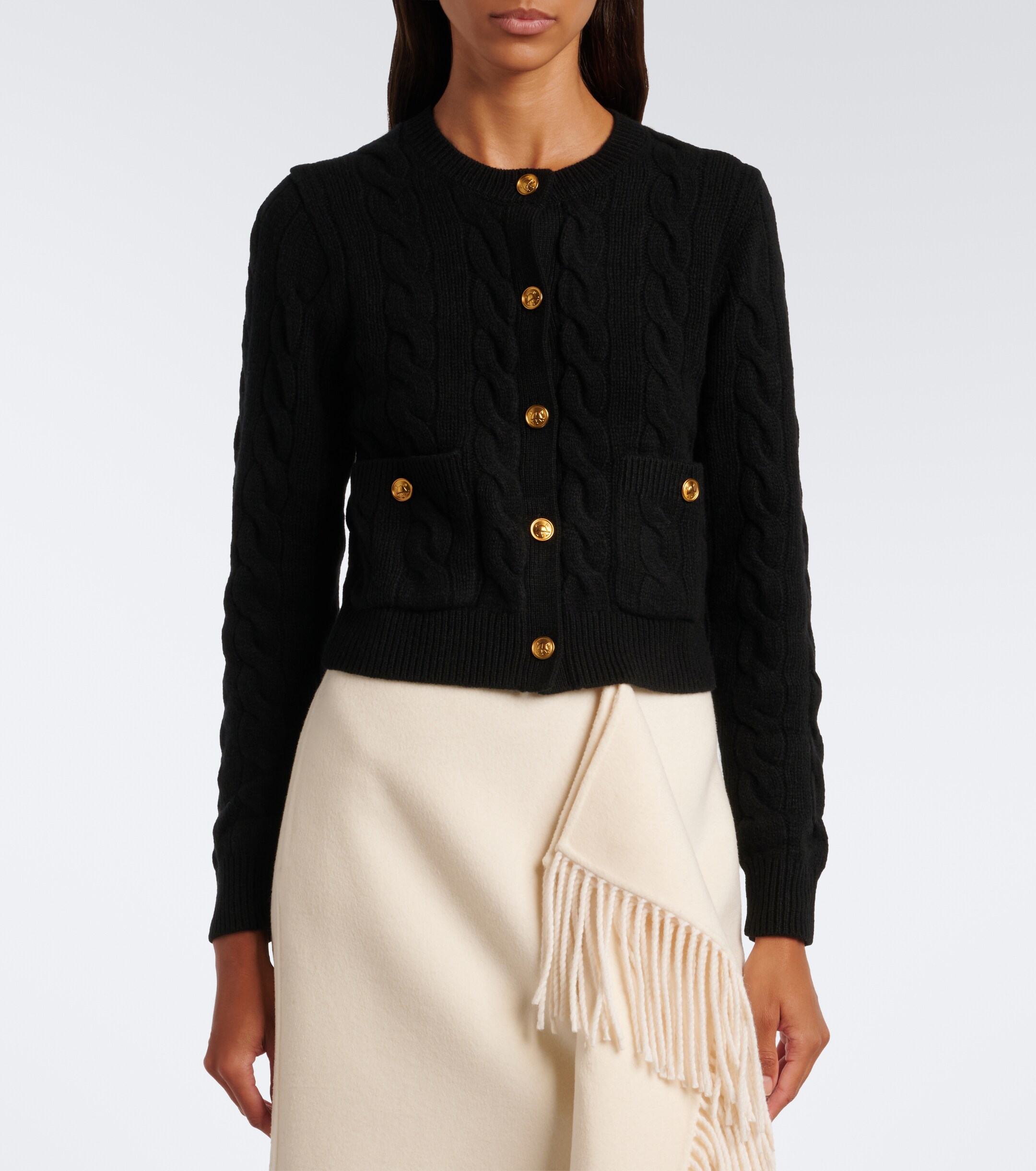 Polo Ralph Lauren Polo Ralph Lauren Cable-knit wool and cashmere cardigan