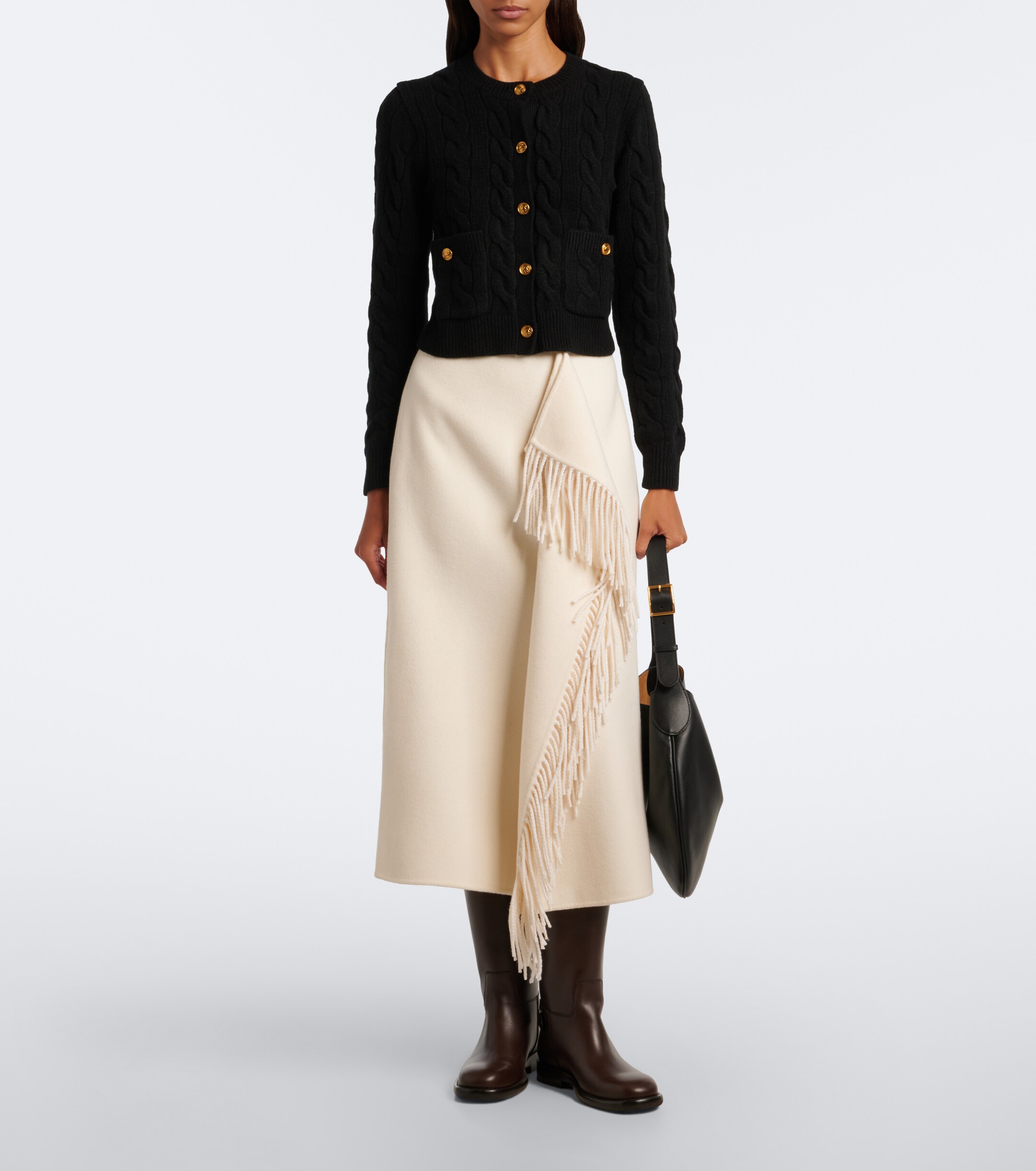Polo Ralph Lauren Polo Ralph Lauren Cable-knit wool and cashmere cardigan