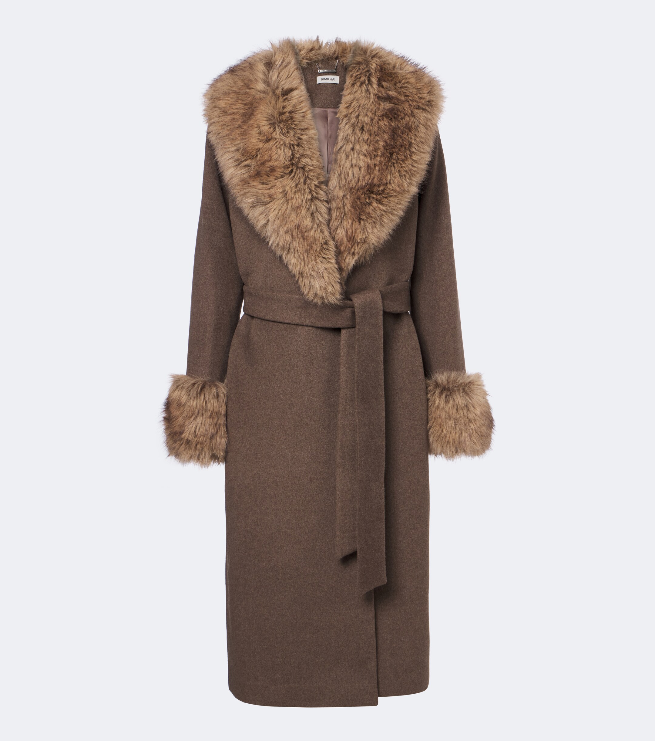 SIMKHAI Simkhai Kinsley wool-blend wrap coat