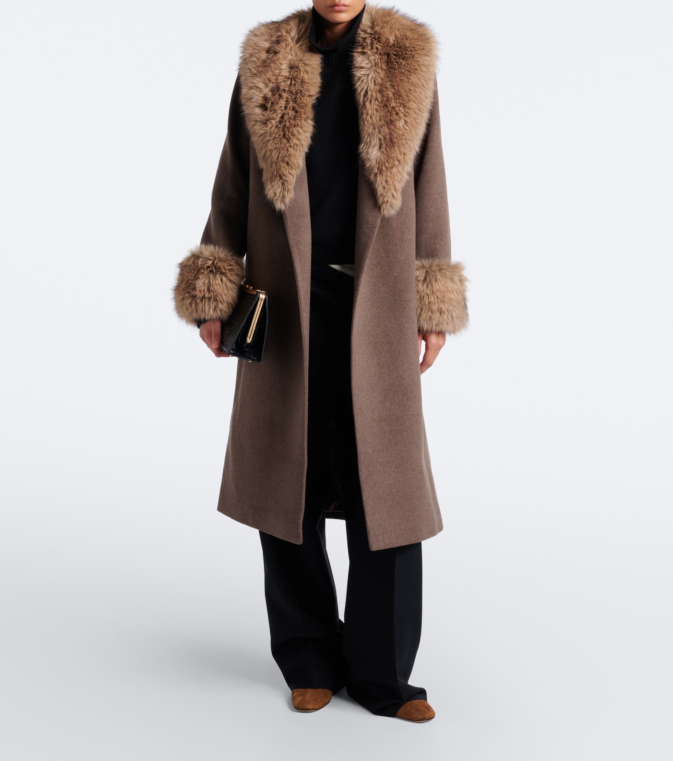 SIMKHAI Simkhai Kinsley wool-blend wrap coat