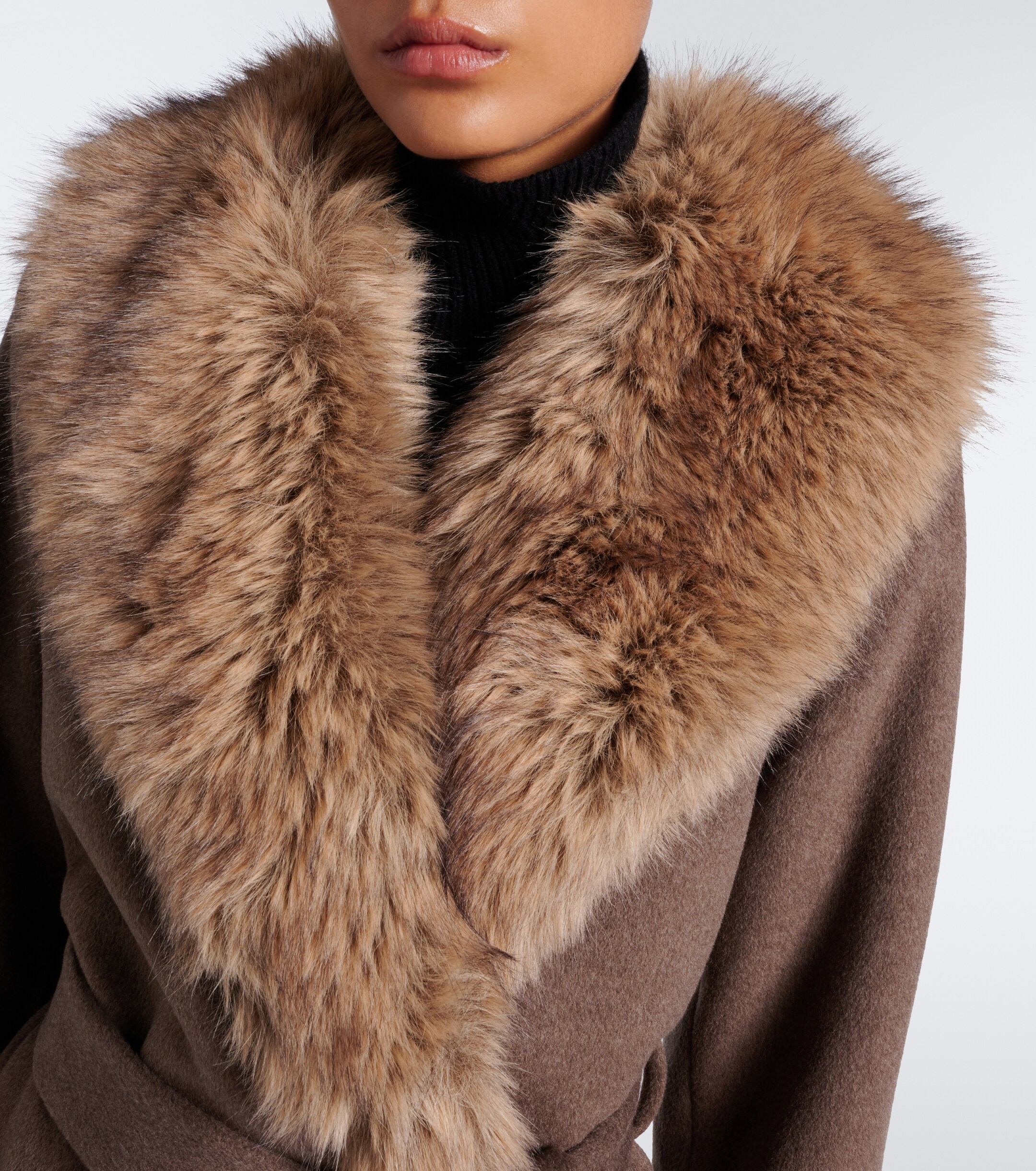 SIMKHAI Simkhai Kinsley wool-blend wrap coat