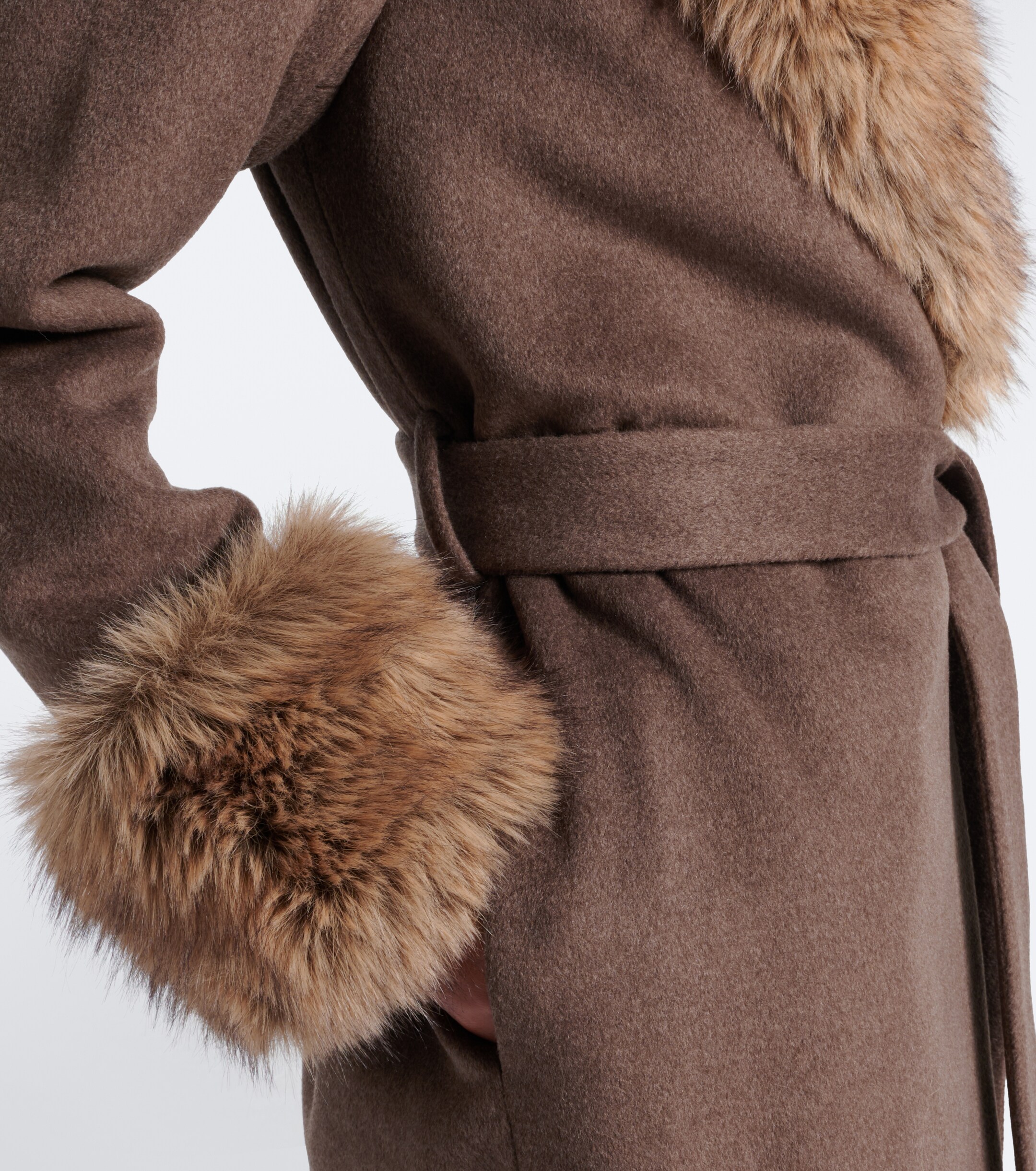 SIMKHAI Simkhai Kinsley wool-blend wrap coat