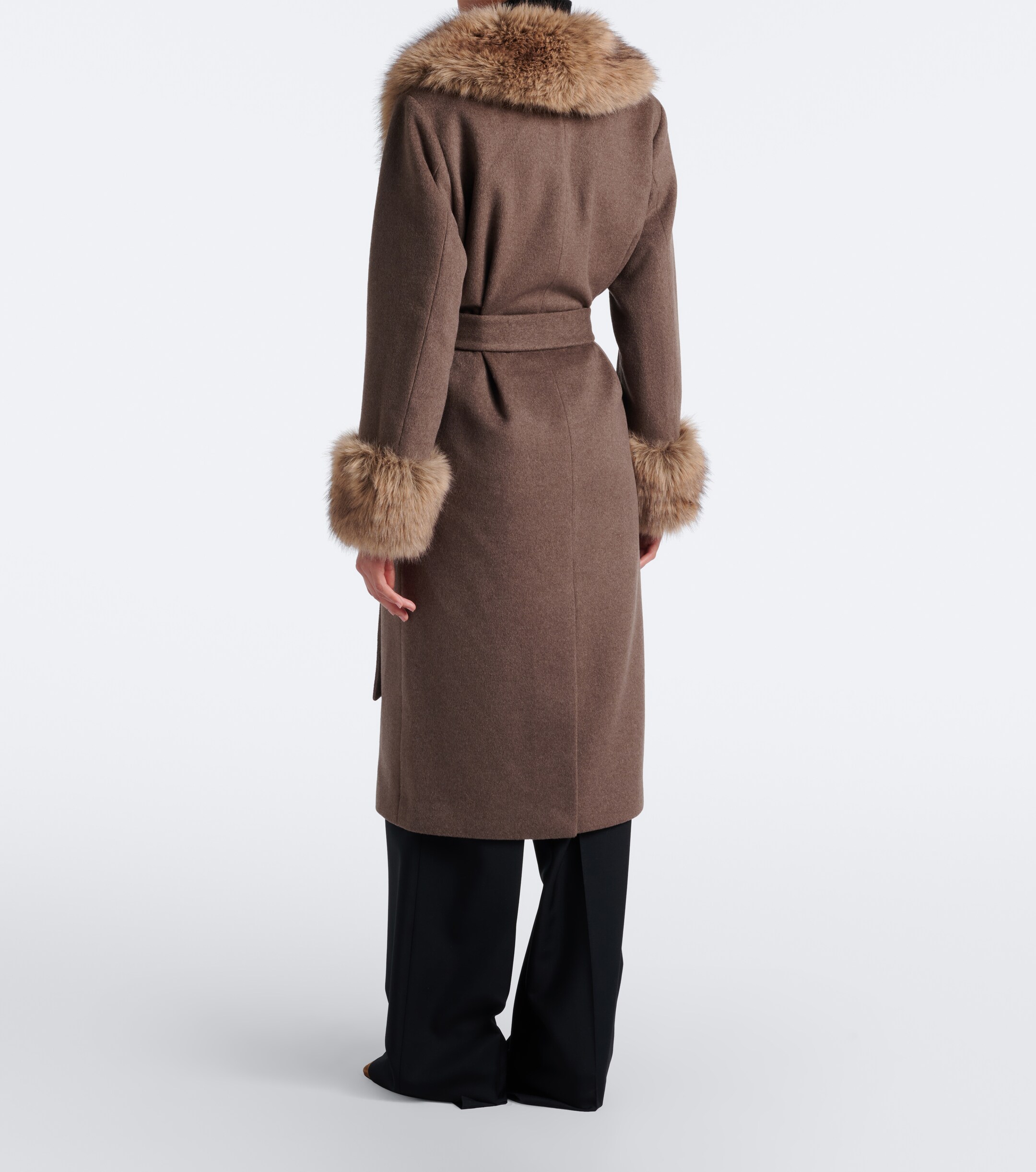 SIMKHAI Simkhai Kinsley wool-blend wrap coat