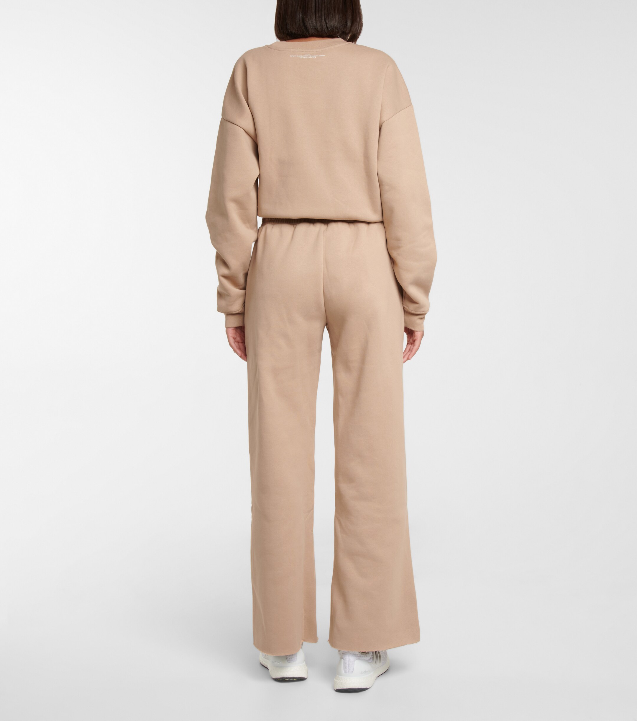 FRAME High-rise cotton-blend sweatpants