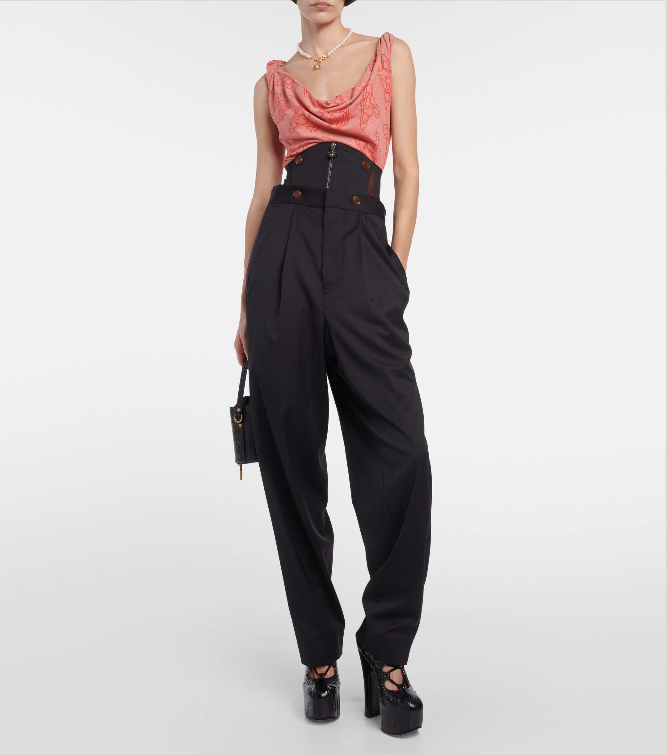 Vivienne Westwood - Corset wool tapered pants | Plush
