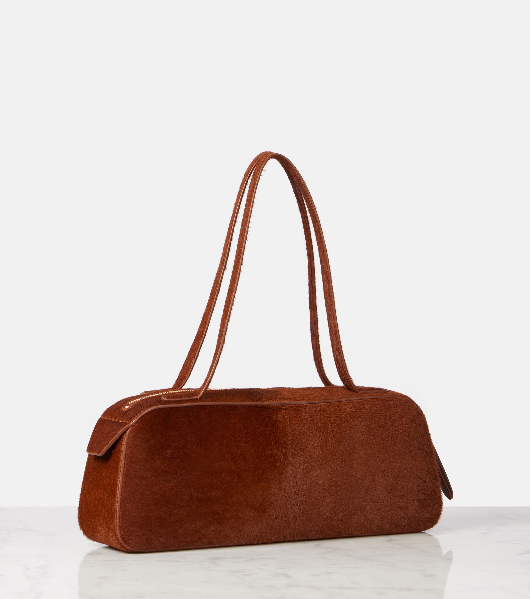 KHAITE Simona calf hair shoulder bag