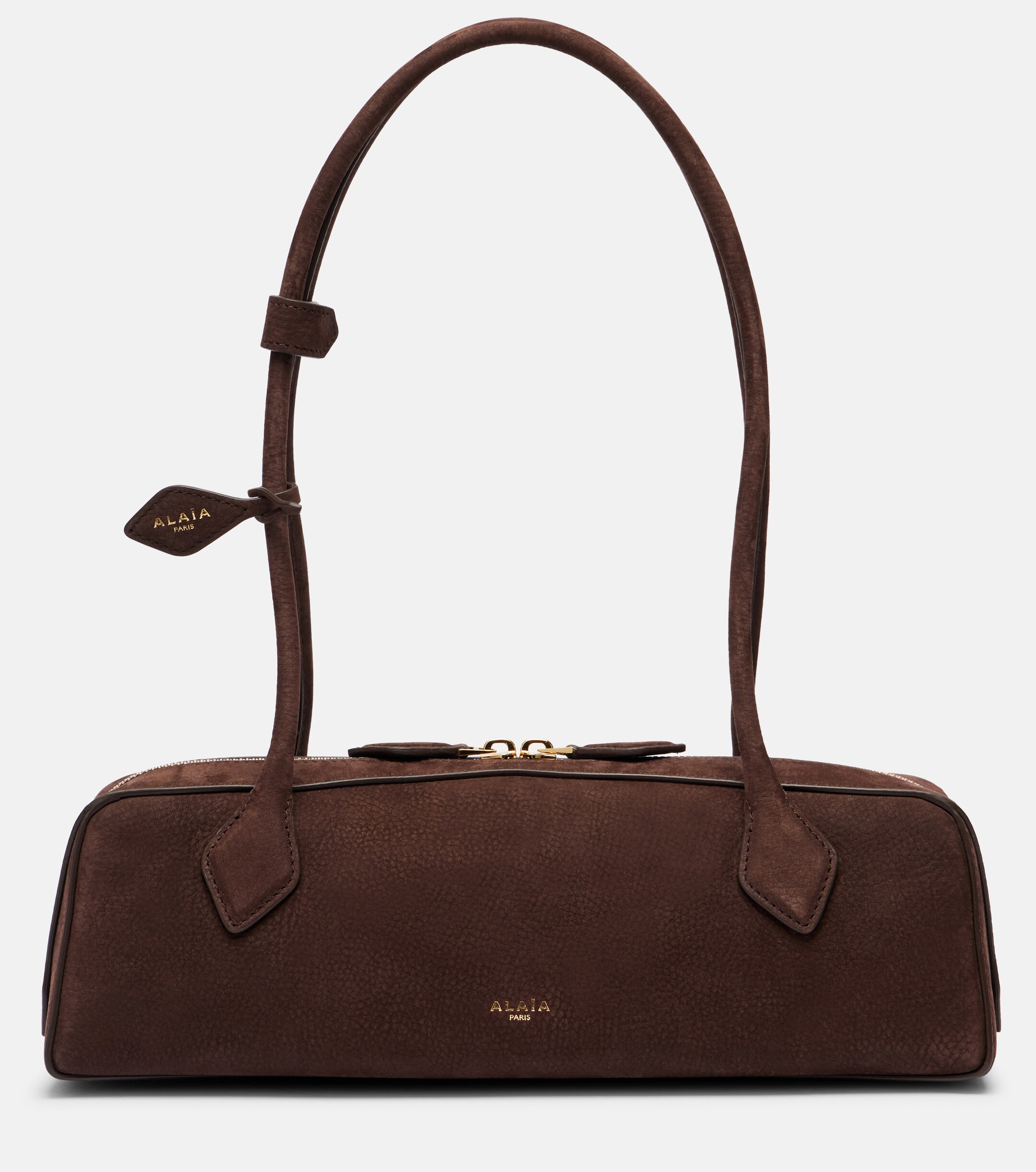 Alaïa Le Teckel Medium suede shoulder bag
