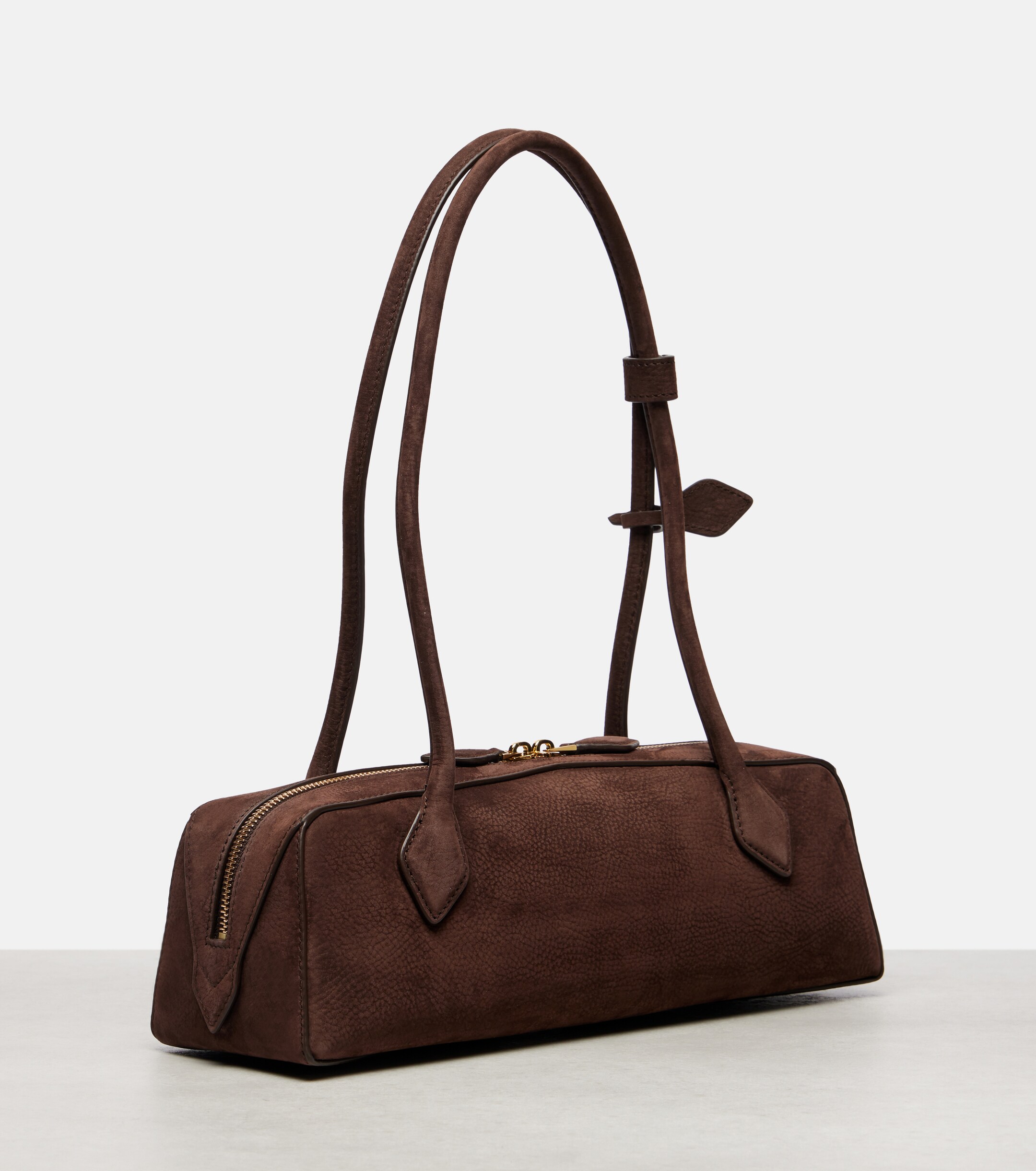 Alaïa Le Teckel Medium suede shoulder bag