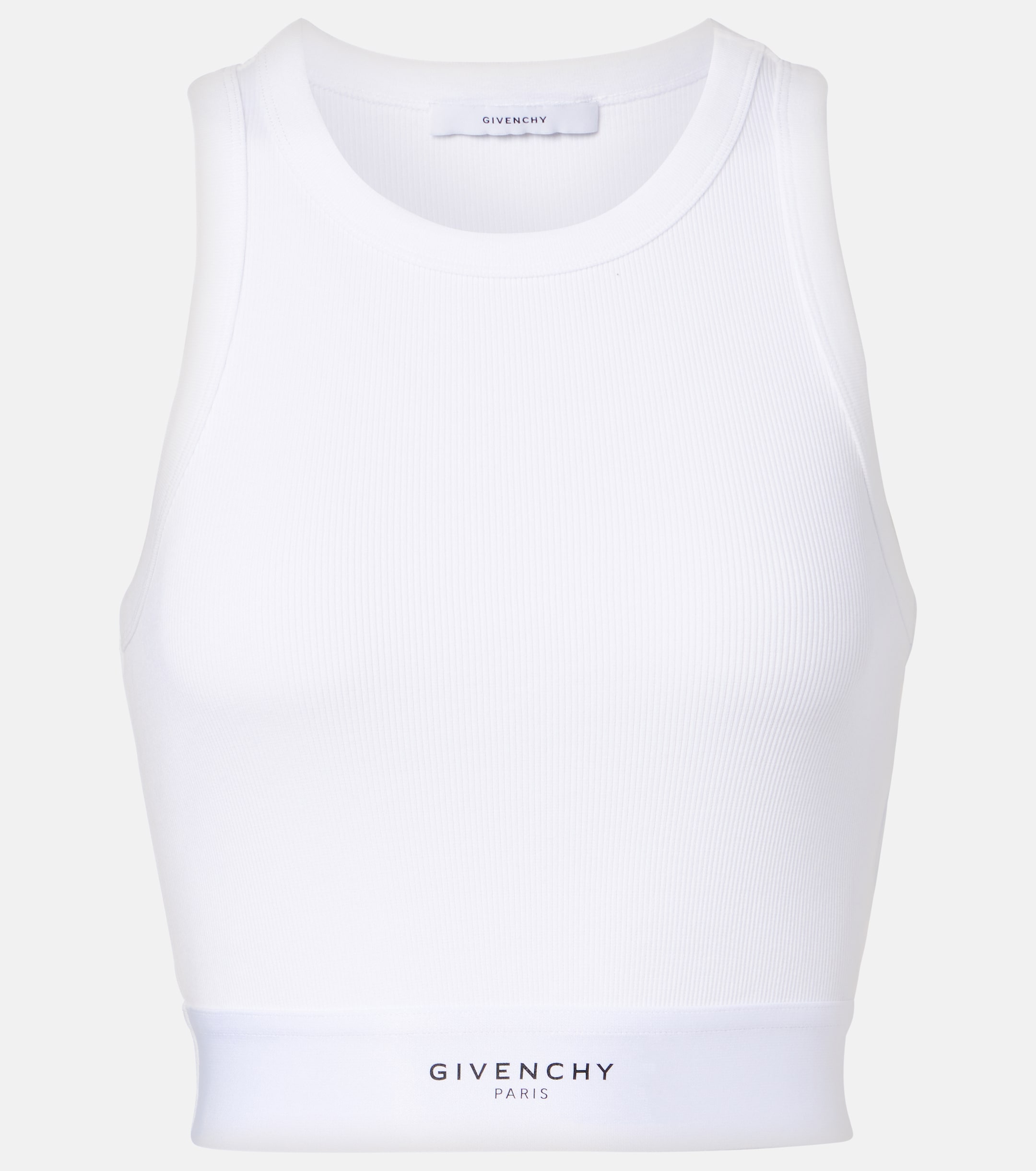 Givenchy Logo ribbed-knit cotton tank top