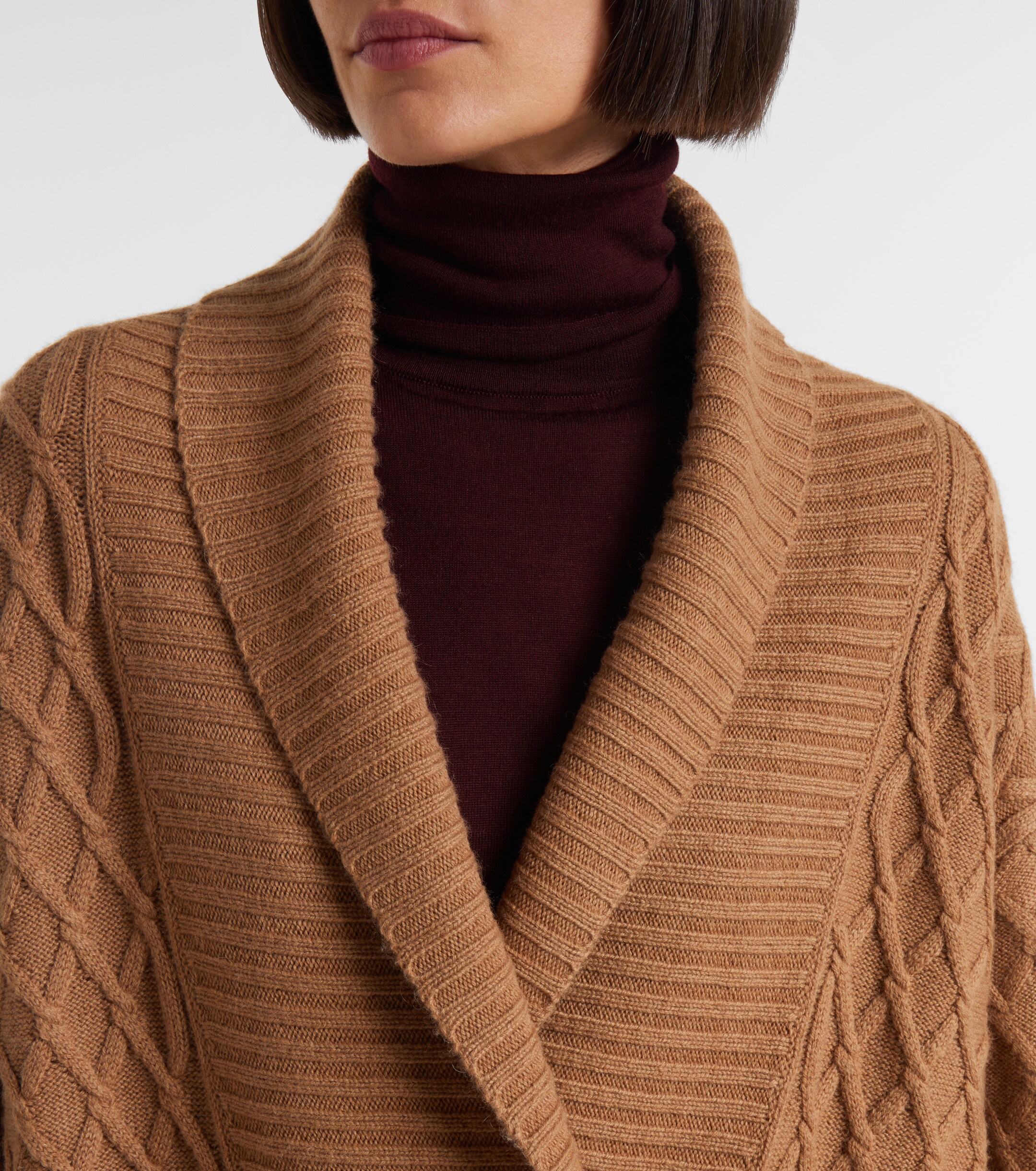 Max Mara - Mirca waffle-knit camel hair cardigan | Plush