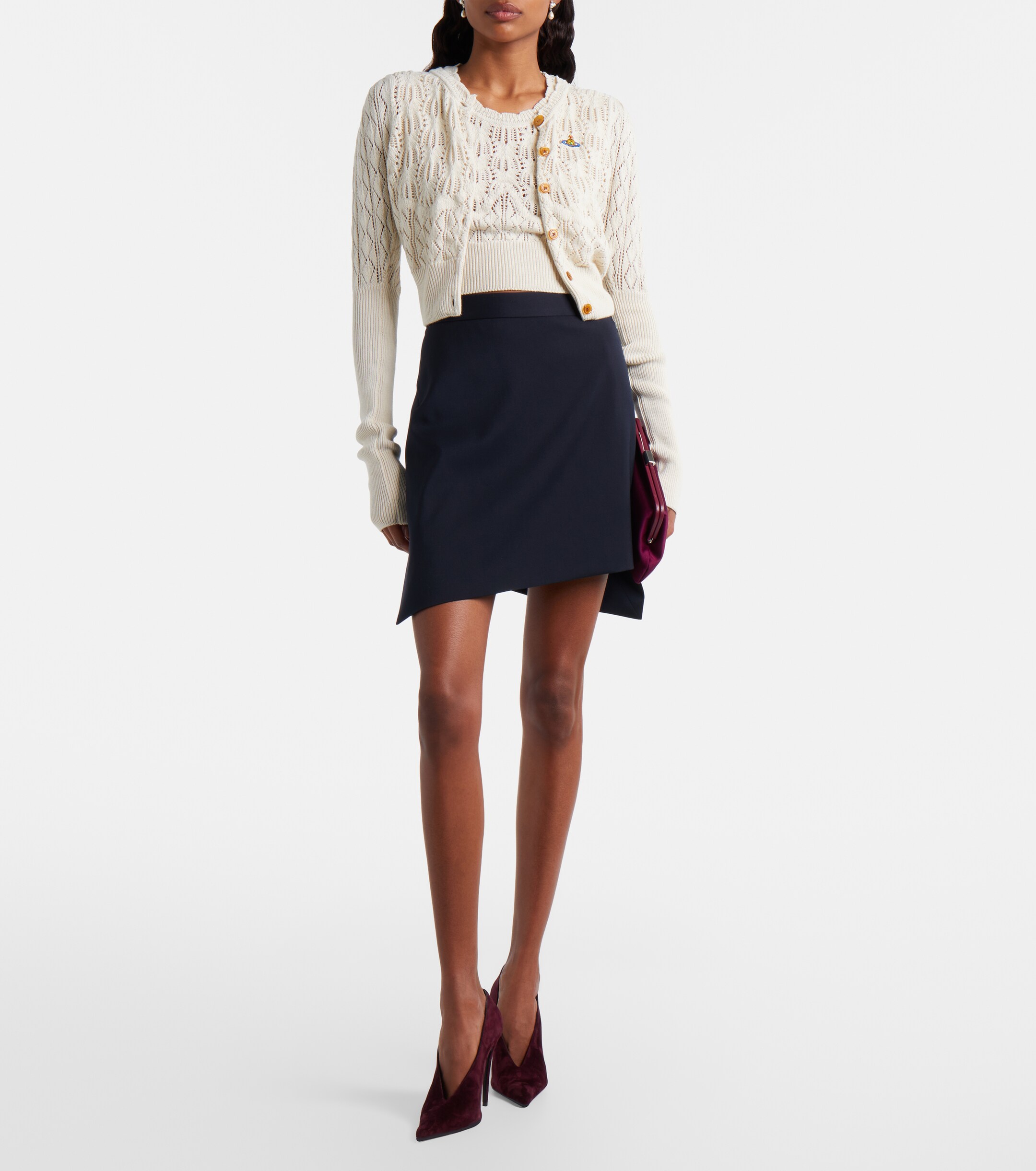 Vivienne Westwood Vivienne Westwood Ella cropped cotton sweater vest