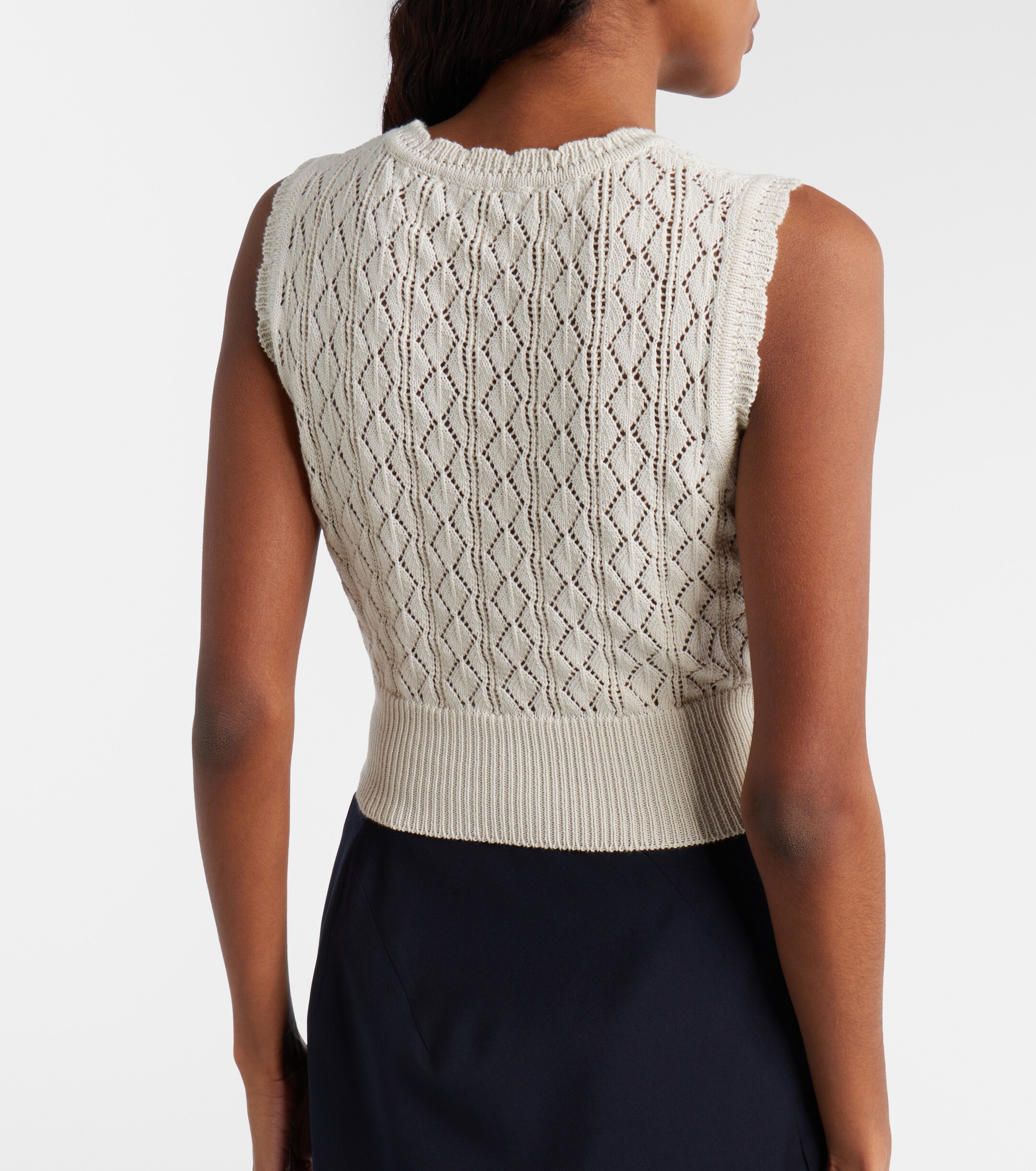 Vivienne Westwood Vivienne Westwood Ella cropped cotton sweater vest