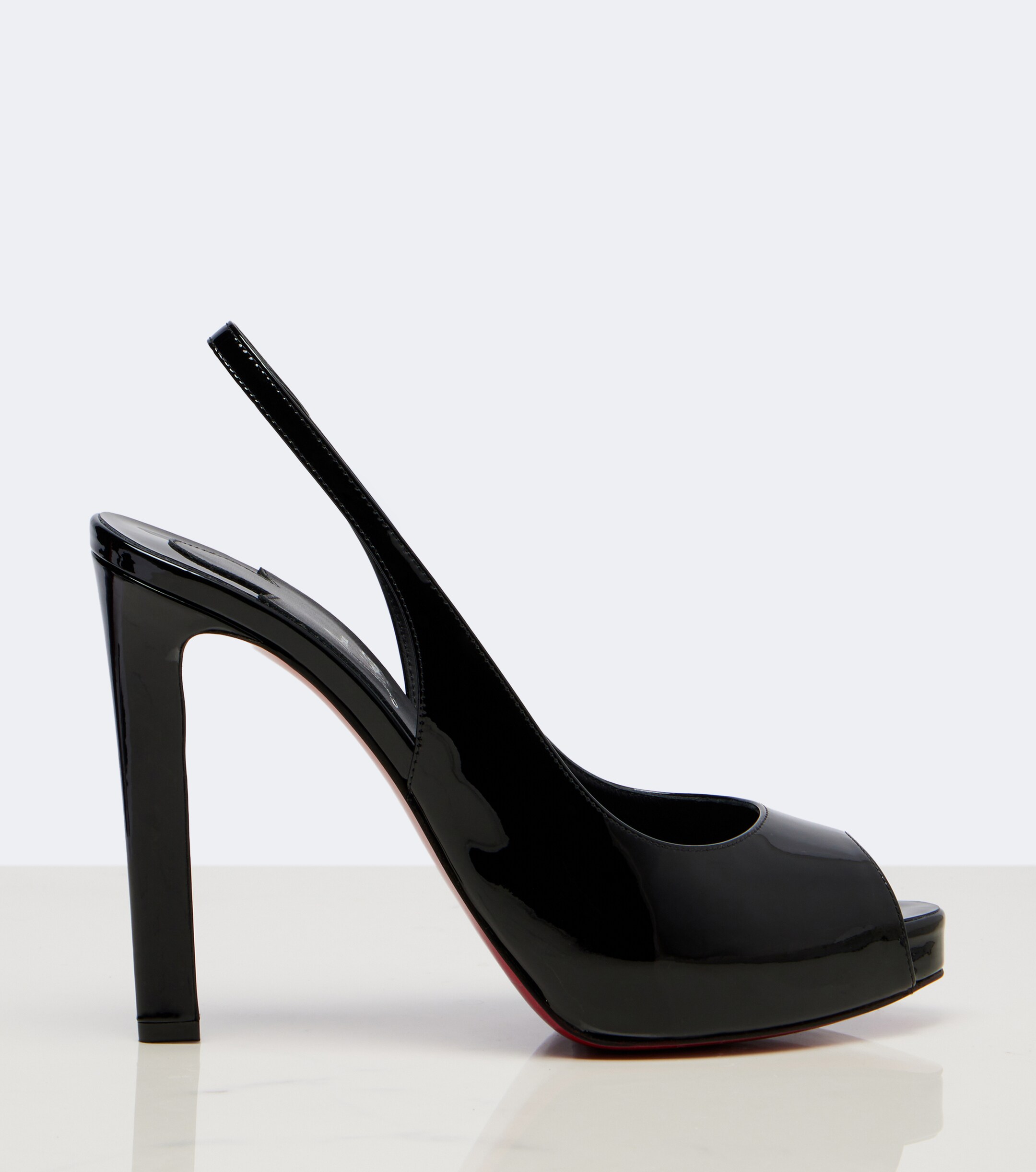 CHRISTIAN LOUBOUTIN Christian Louboutin Lady Fanny patent leather slingback pumps