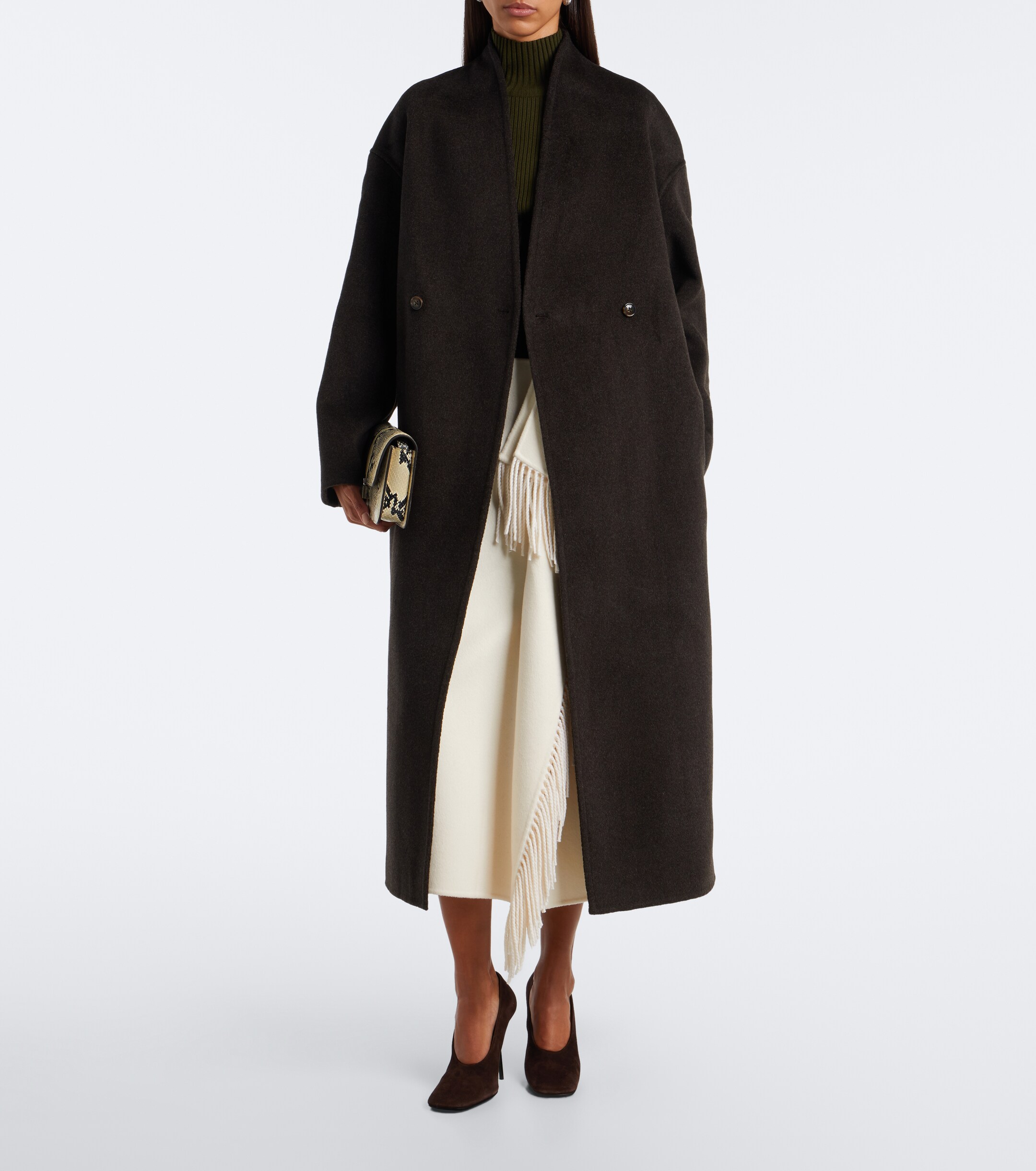 LOULOU DE SAISON Loulou de Saison Aris double-breasted wool and cashmere coat
