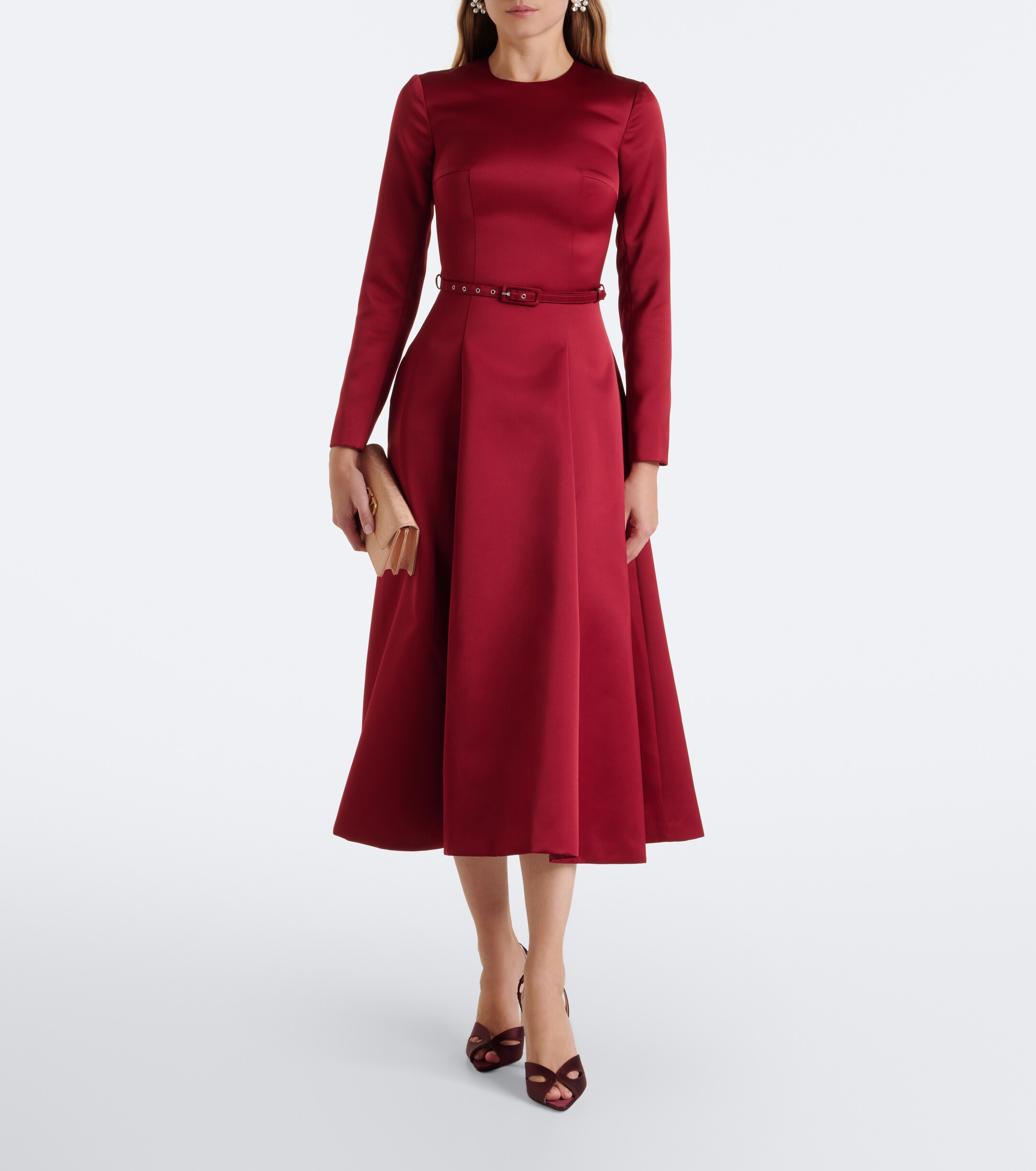 Emilia Wickstead Emilia Wickstead Capucine belted satin midi dress