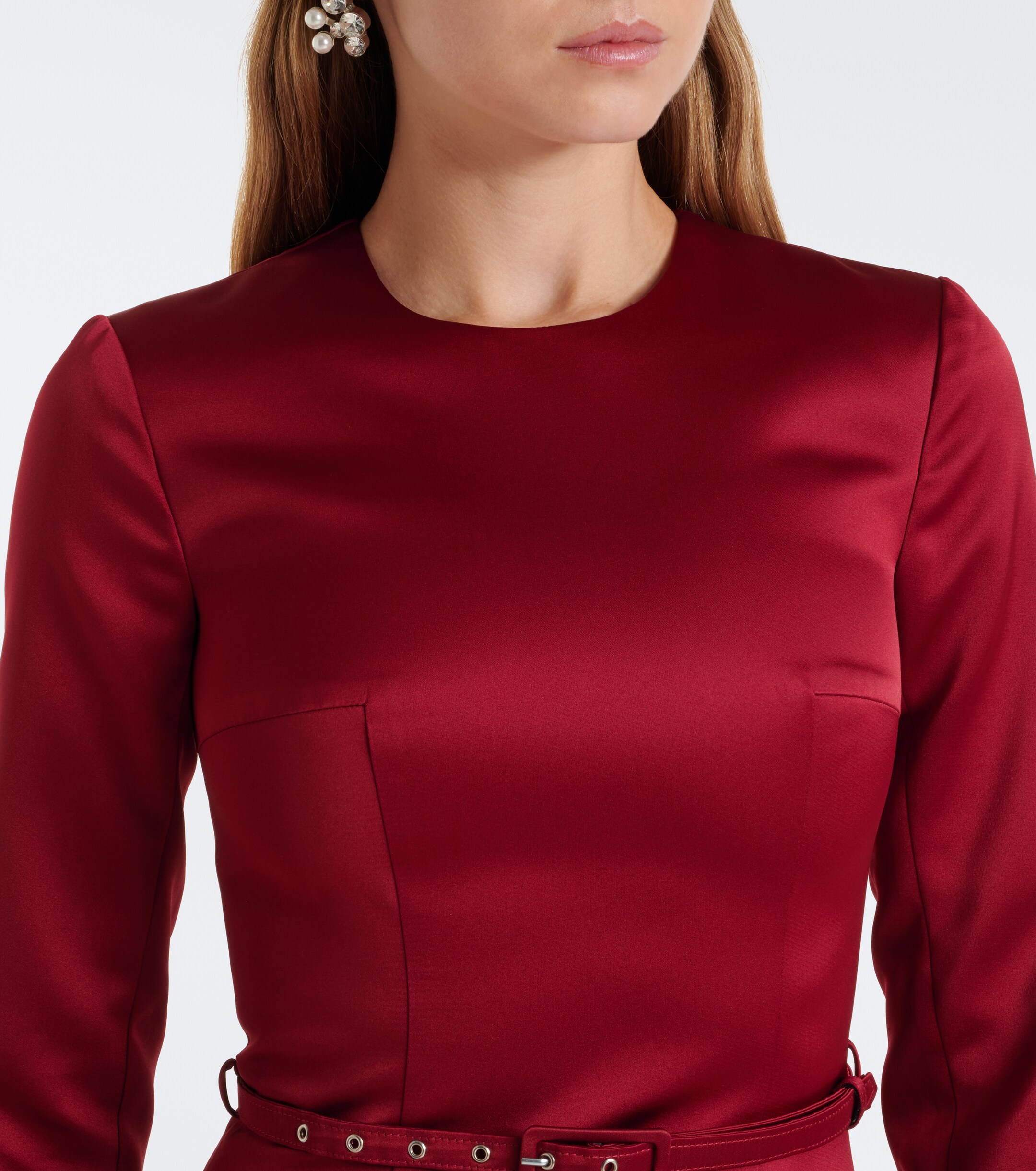 Emilia Wickstead Emilia Wickstead Capucine belted satin midi dress