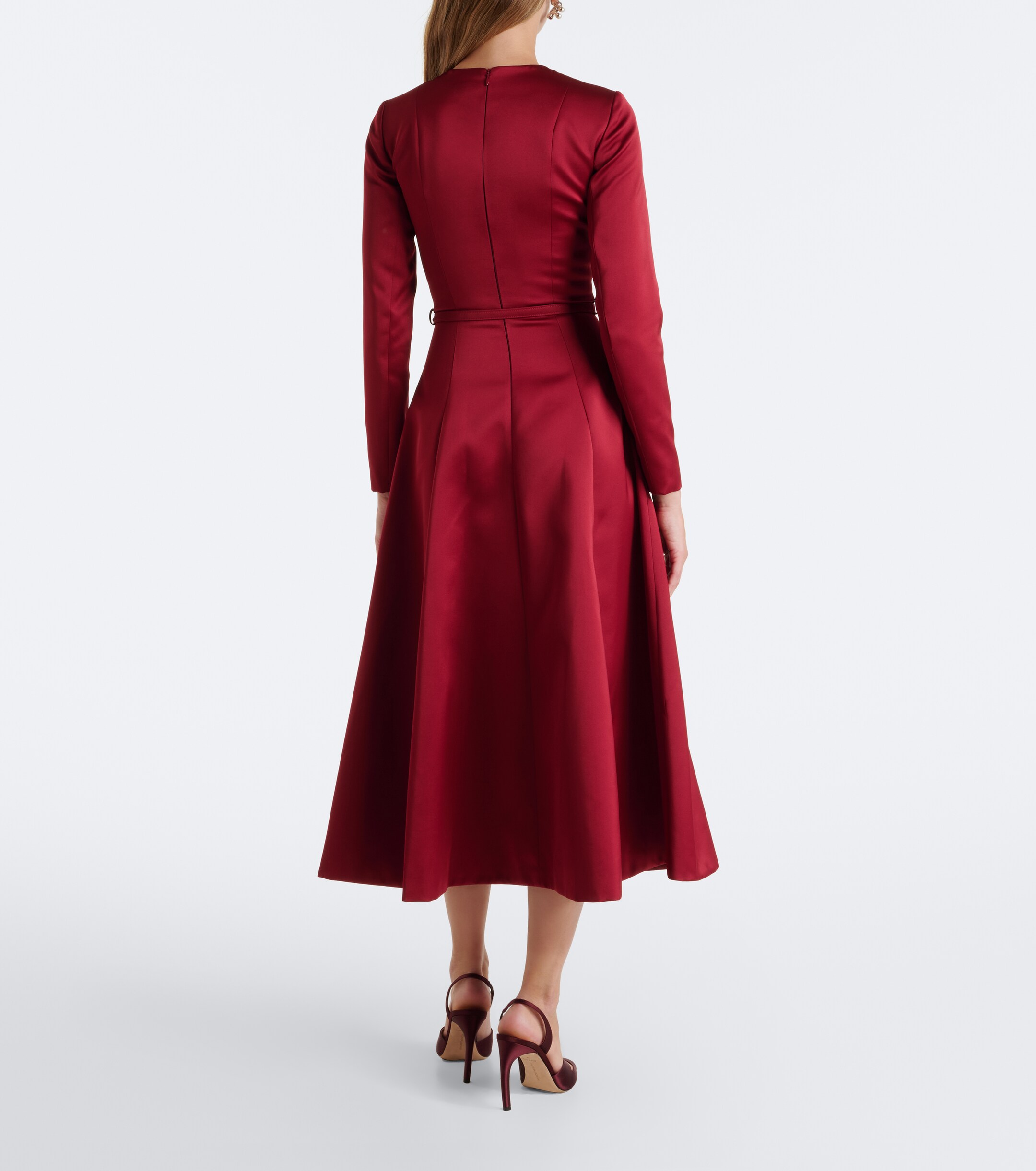Emilia Wickstead Emilia Wickstead Capucine belted satin midi dress