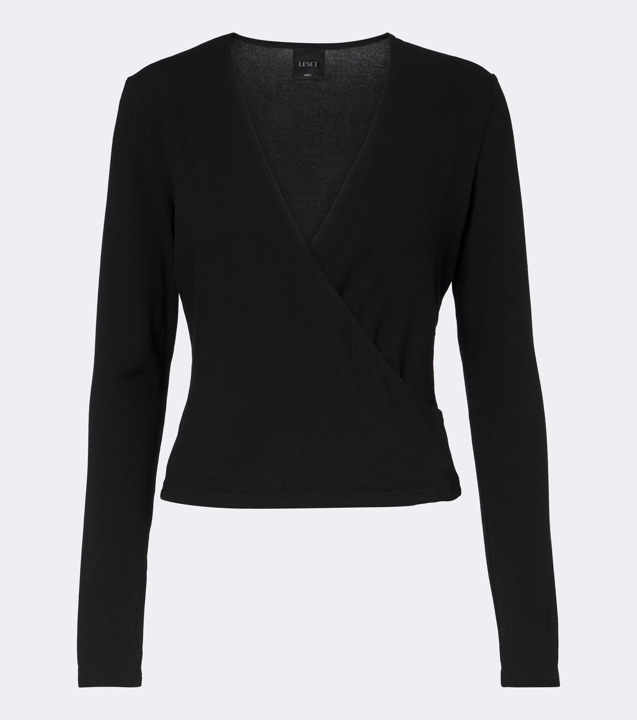 LESET Leset Lauren jersey wrap top