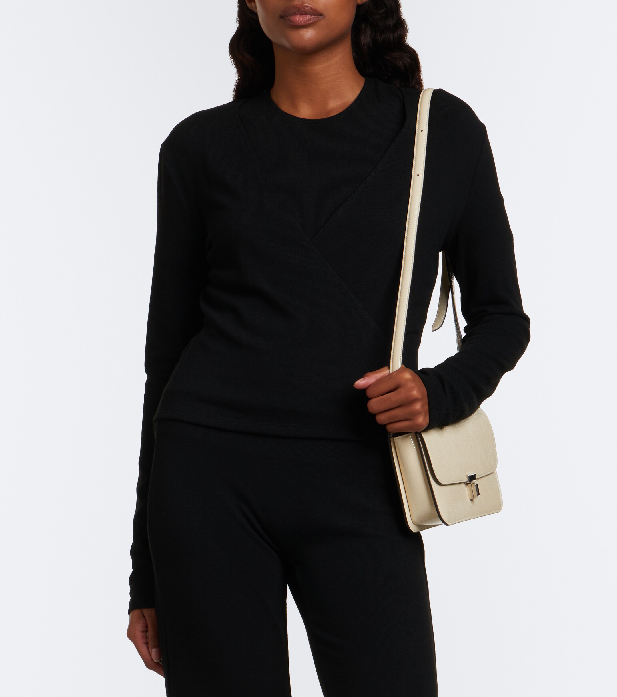 LESET Leset Lauren jersey wrap top