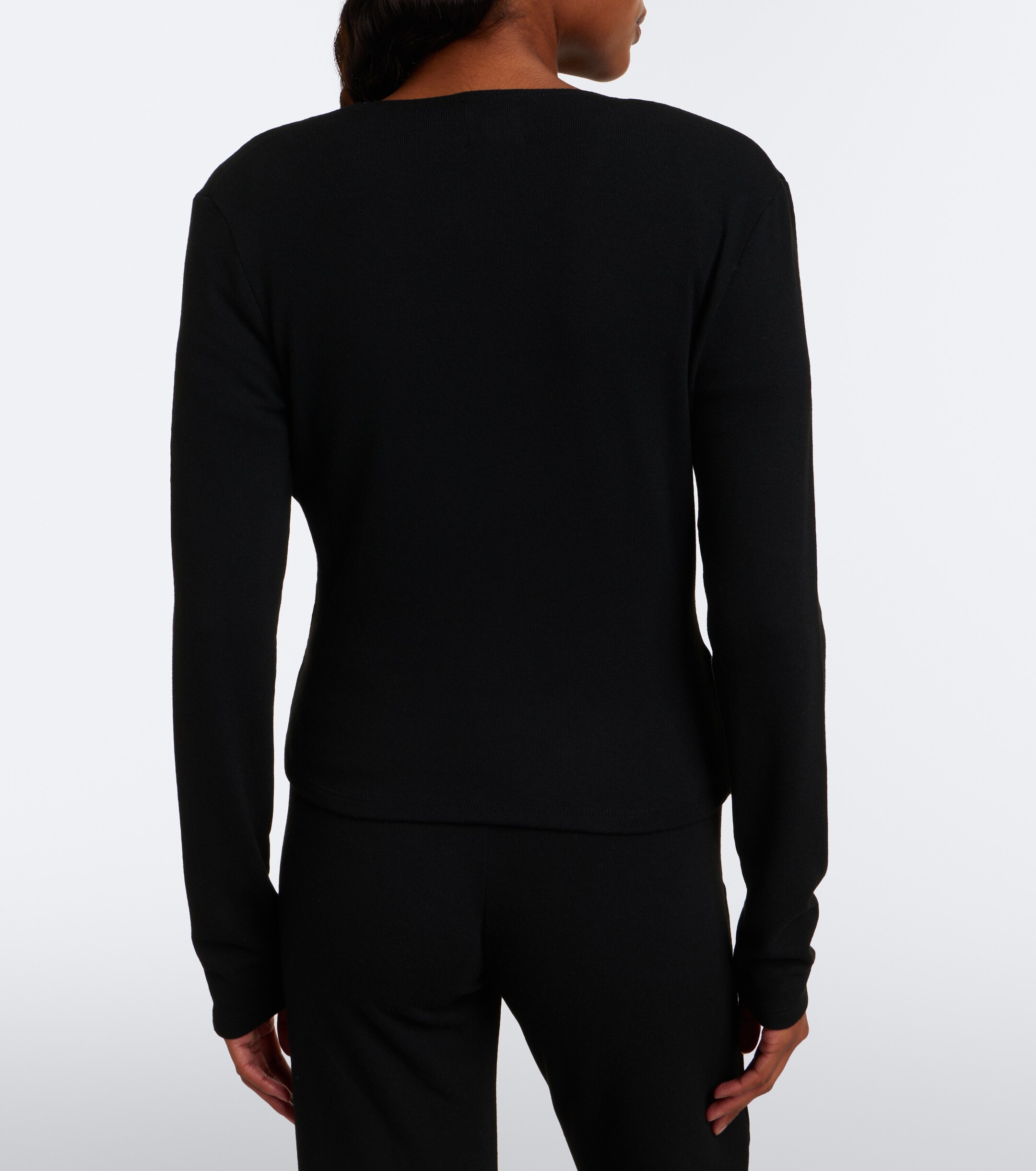 LESET Leset Lauren jersey wrap top