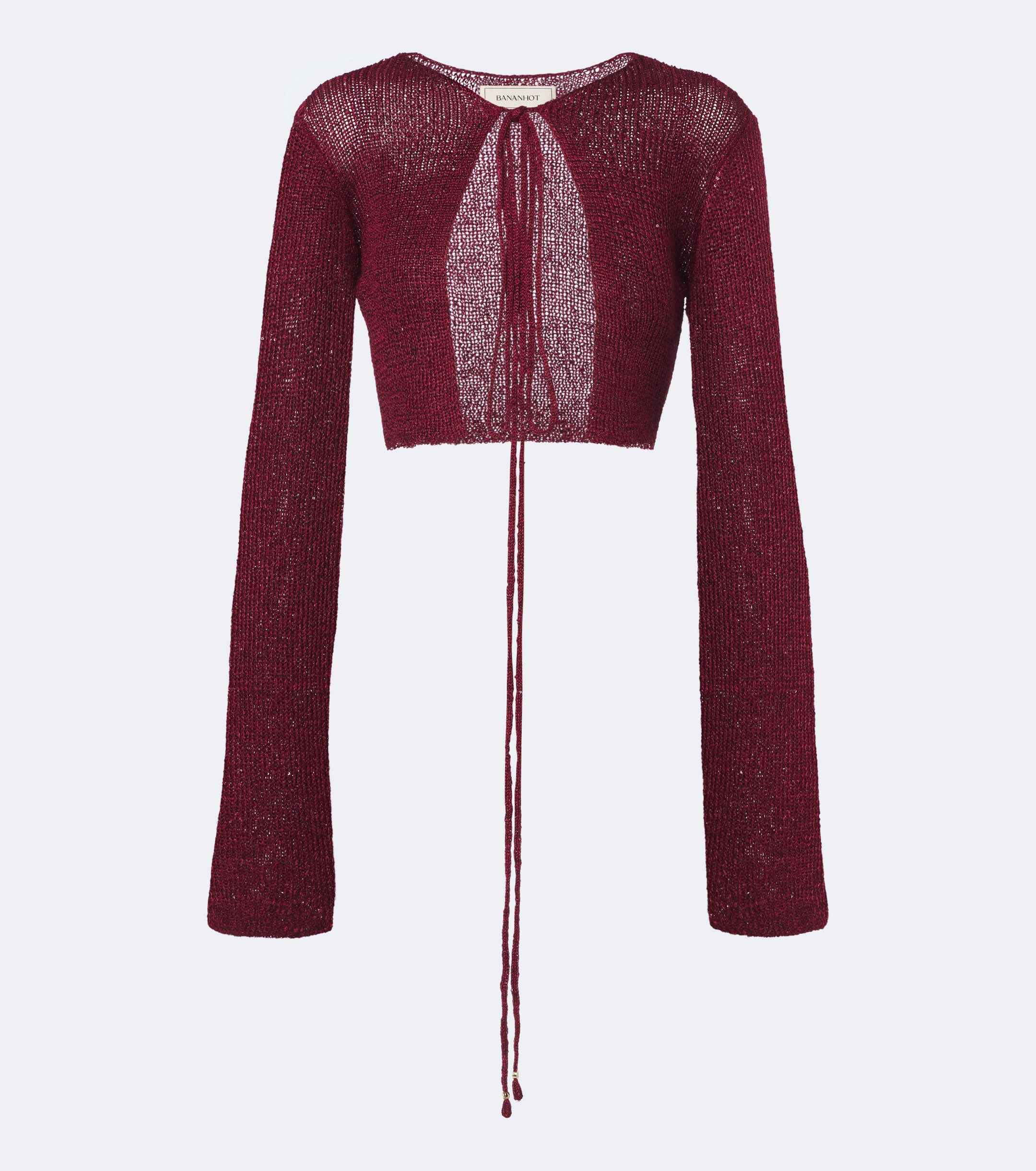 Bananhot Bananhot Alma cropped sequined cardigan
