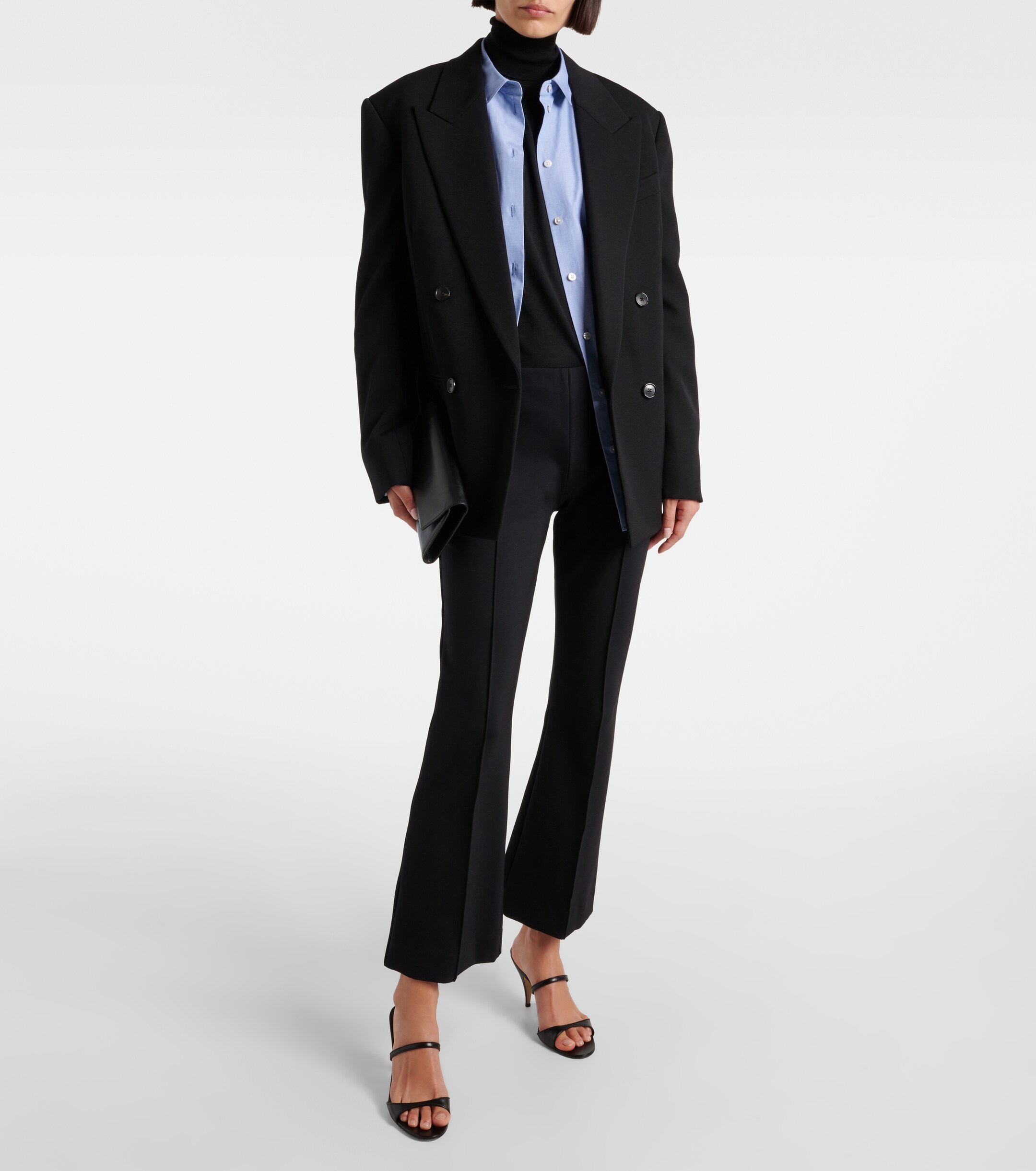 The Row Beca high-rise nylon-blend pants