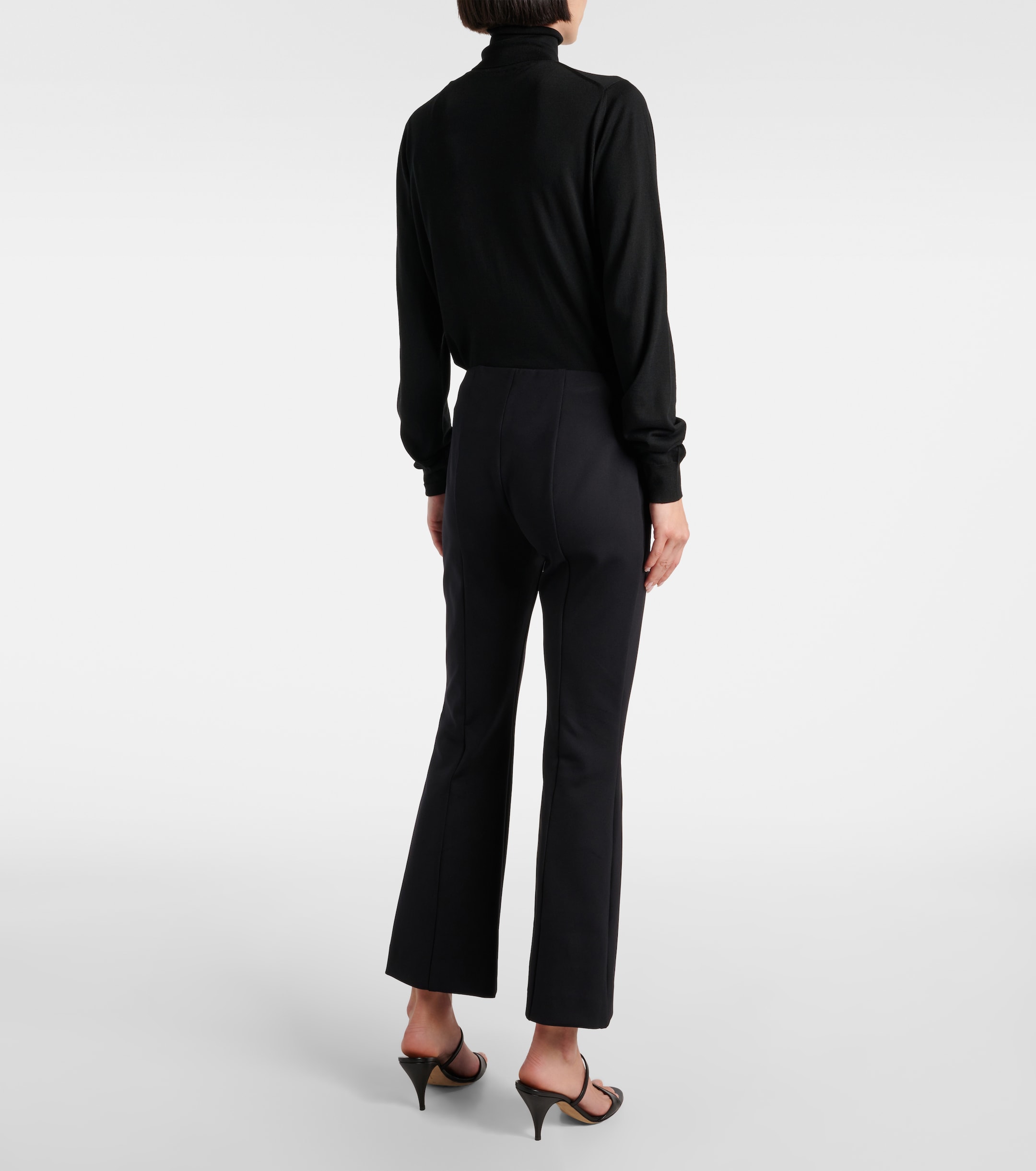 The Row Beca high-rise nylon-blend pants