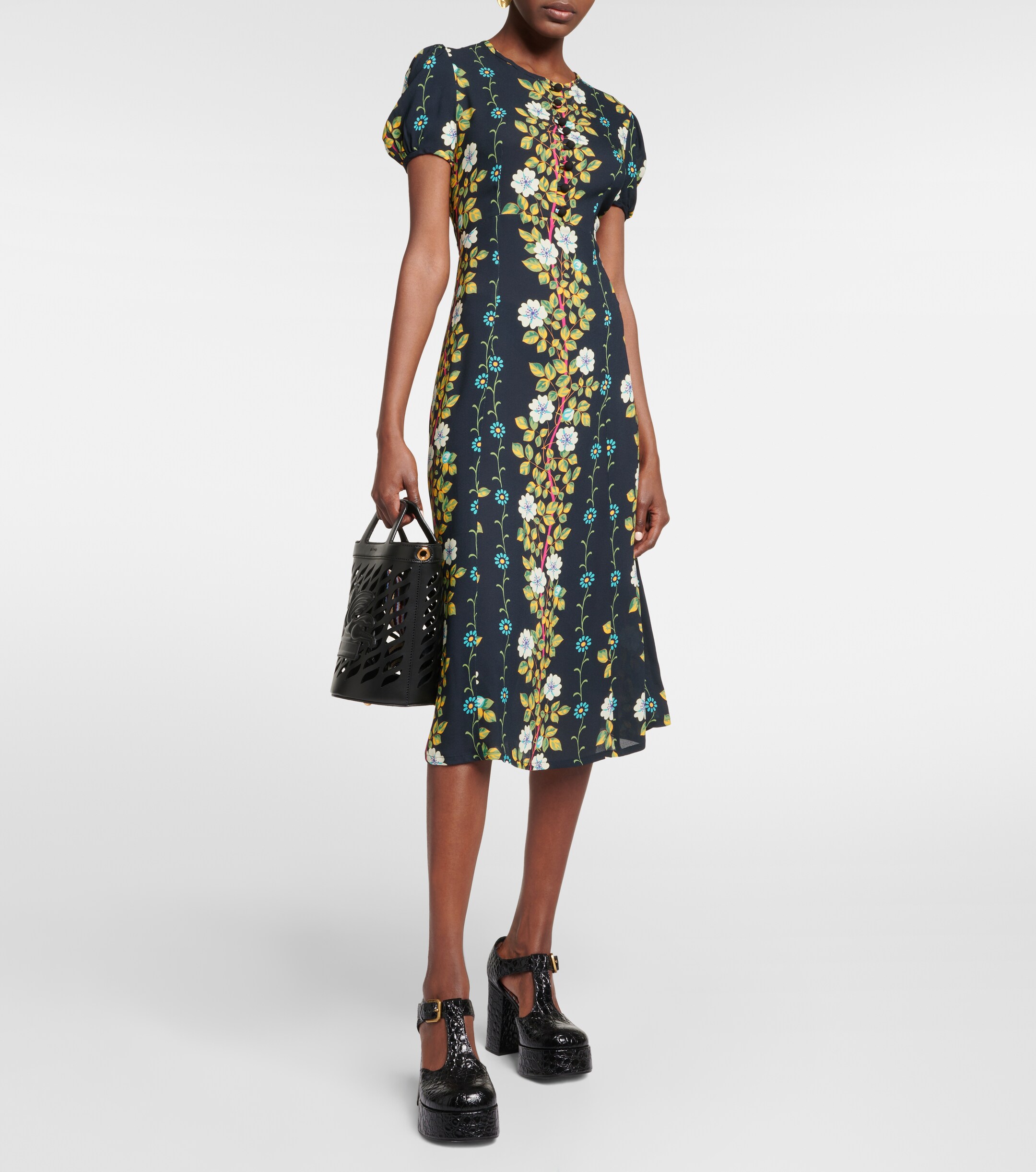 Etro Floral midi dress