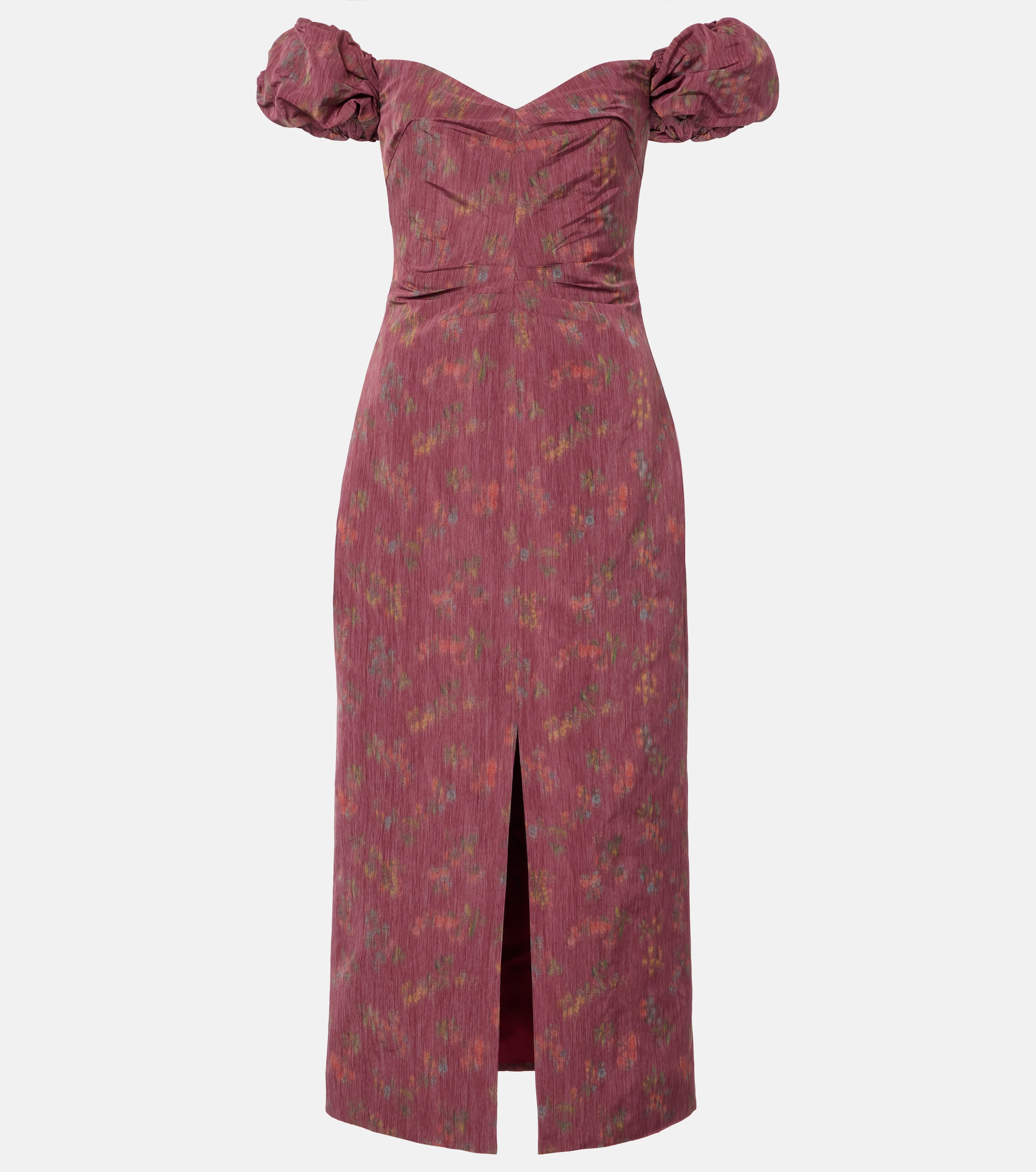 Markarian Adelaine floral puff sleeves gown