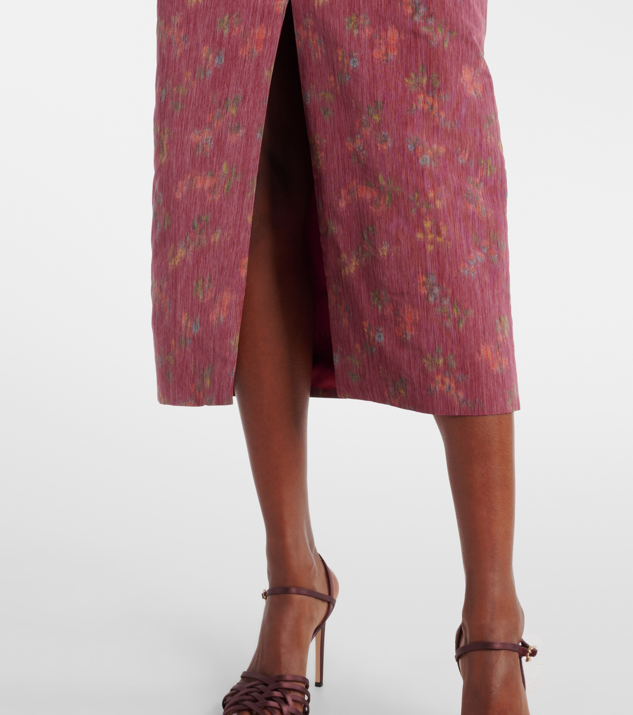 Markarian Adelaine floral puff sleeves gown