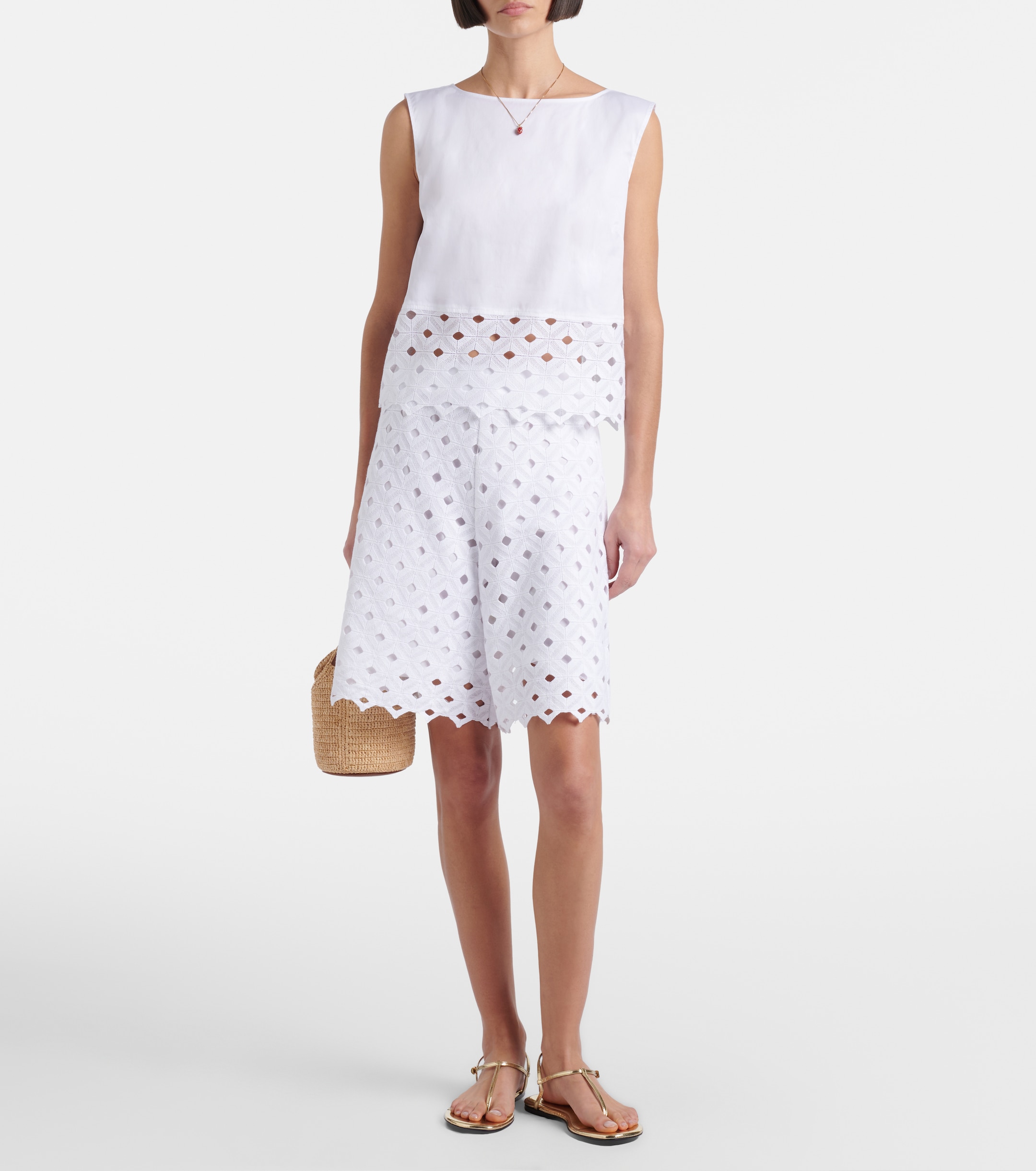 Max Mara Maggio cotton-blend top