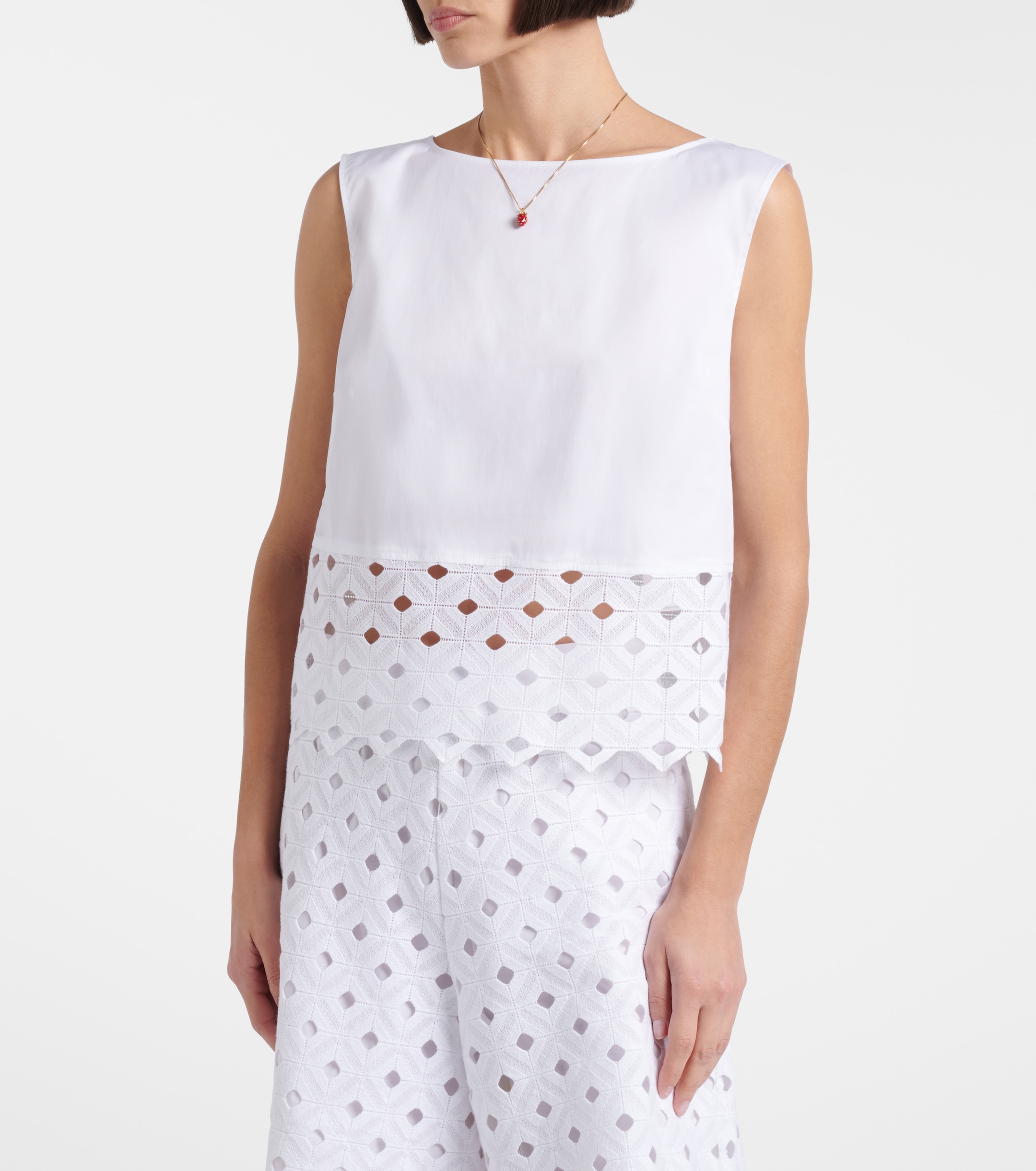 Max Mara Maggio cotton-blend top